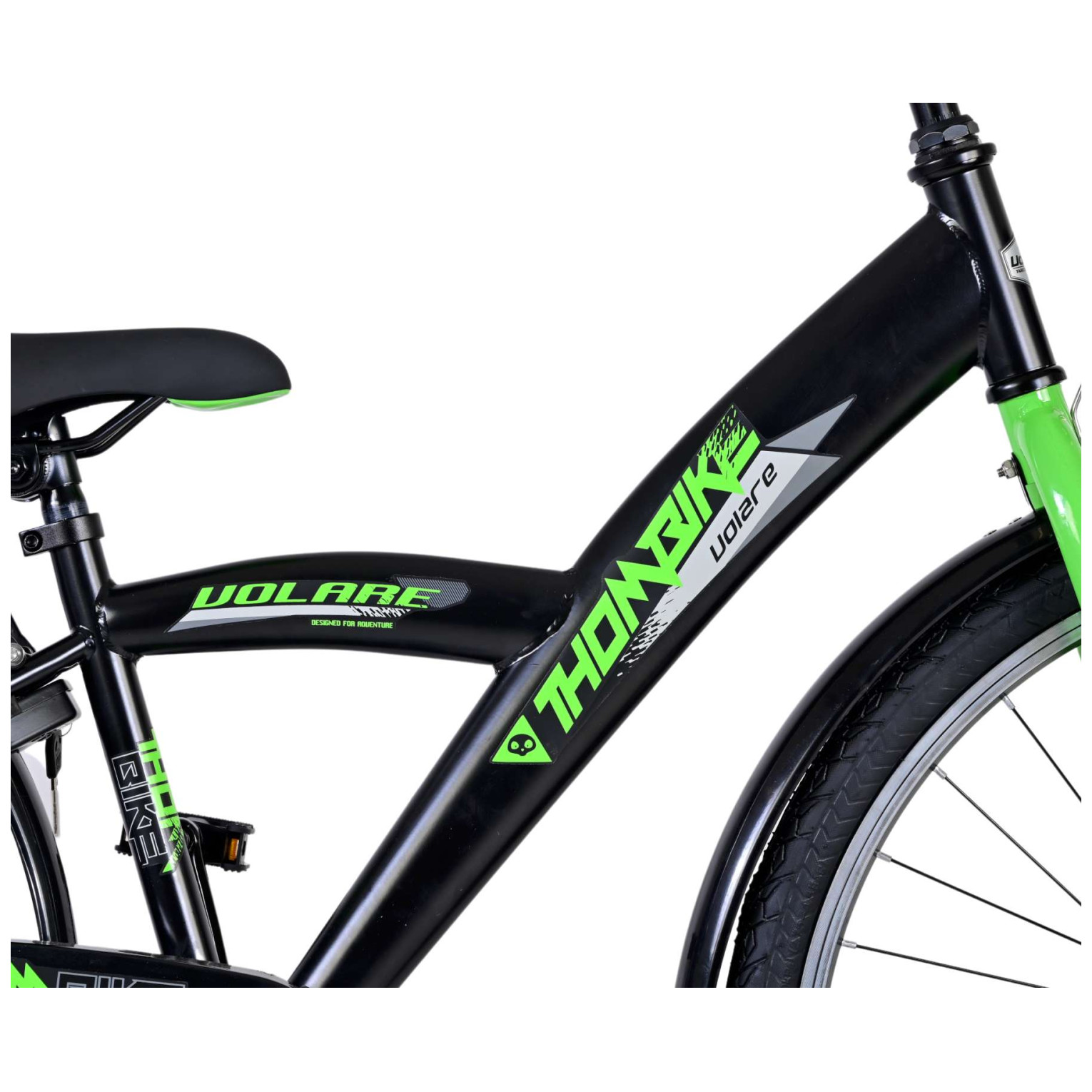 Volare Thombike Fiets - 26 inch - Zwart Groen