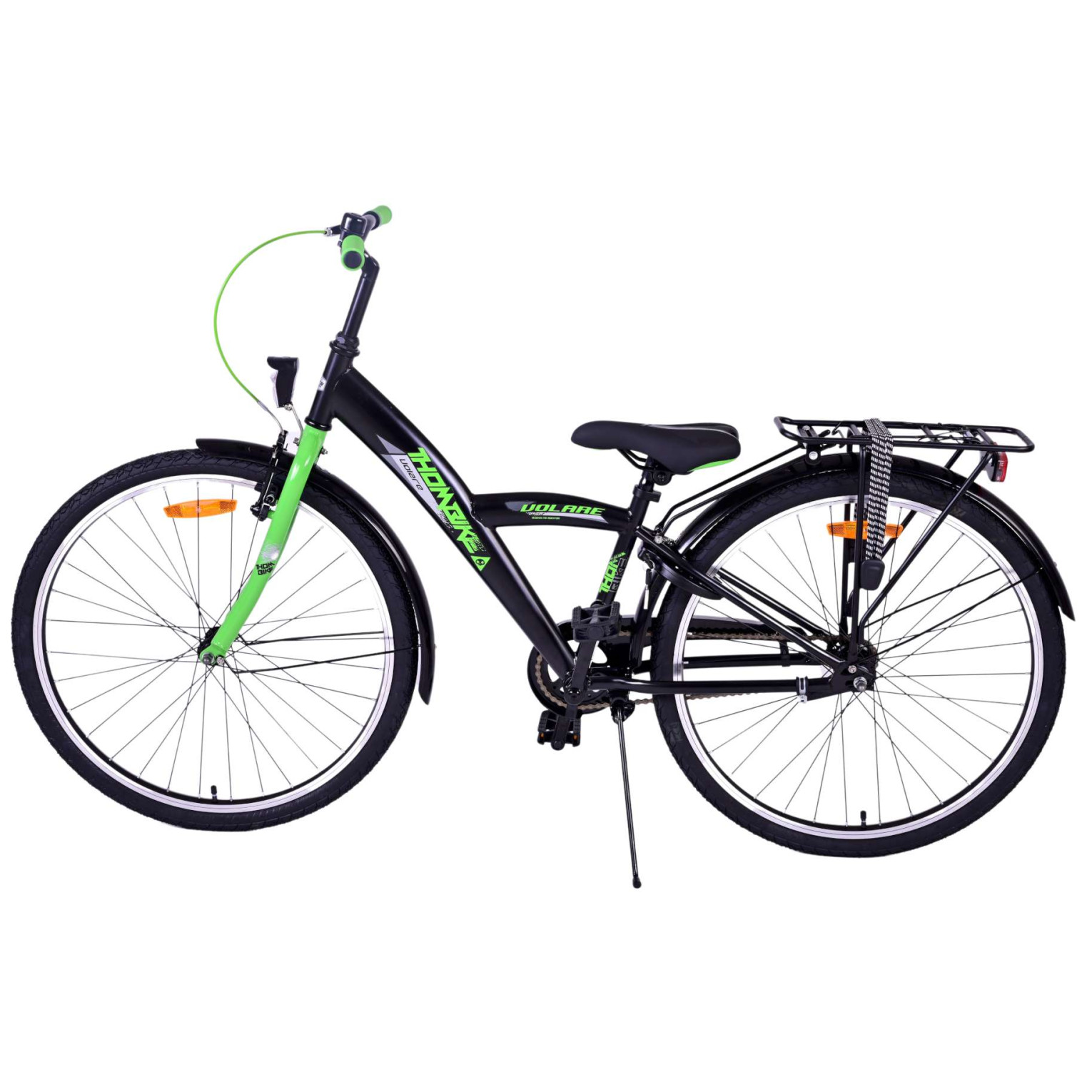 Volare Thombike Fiets - 26 inch - Zwart Groen