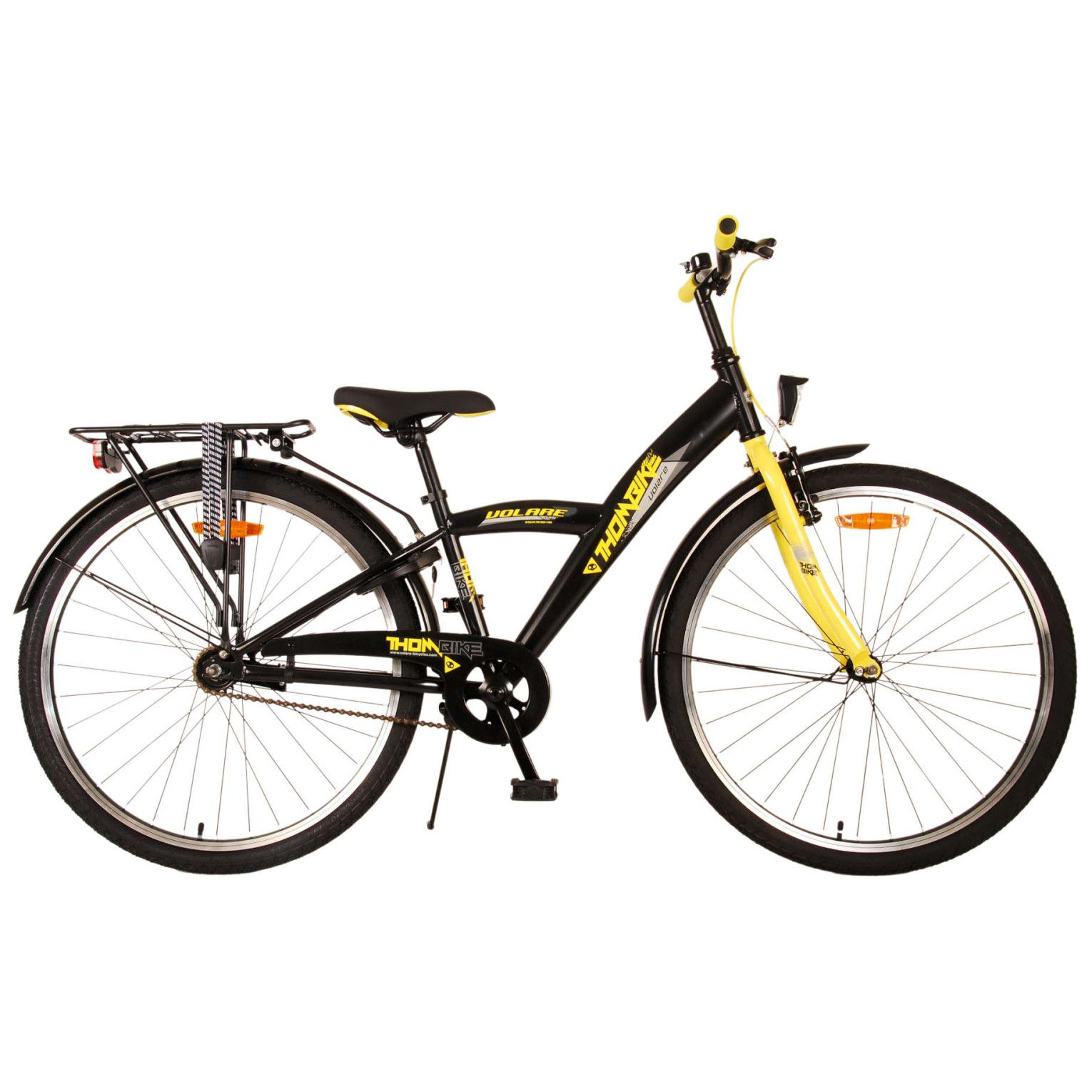 Vélo Volare Thombike - 26 pouces - Noir Jaune