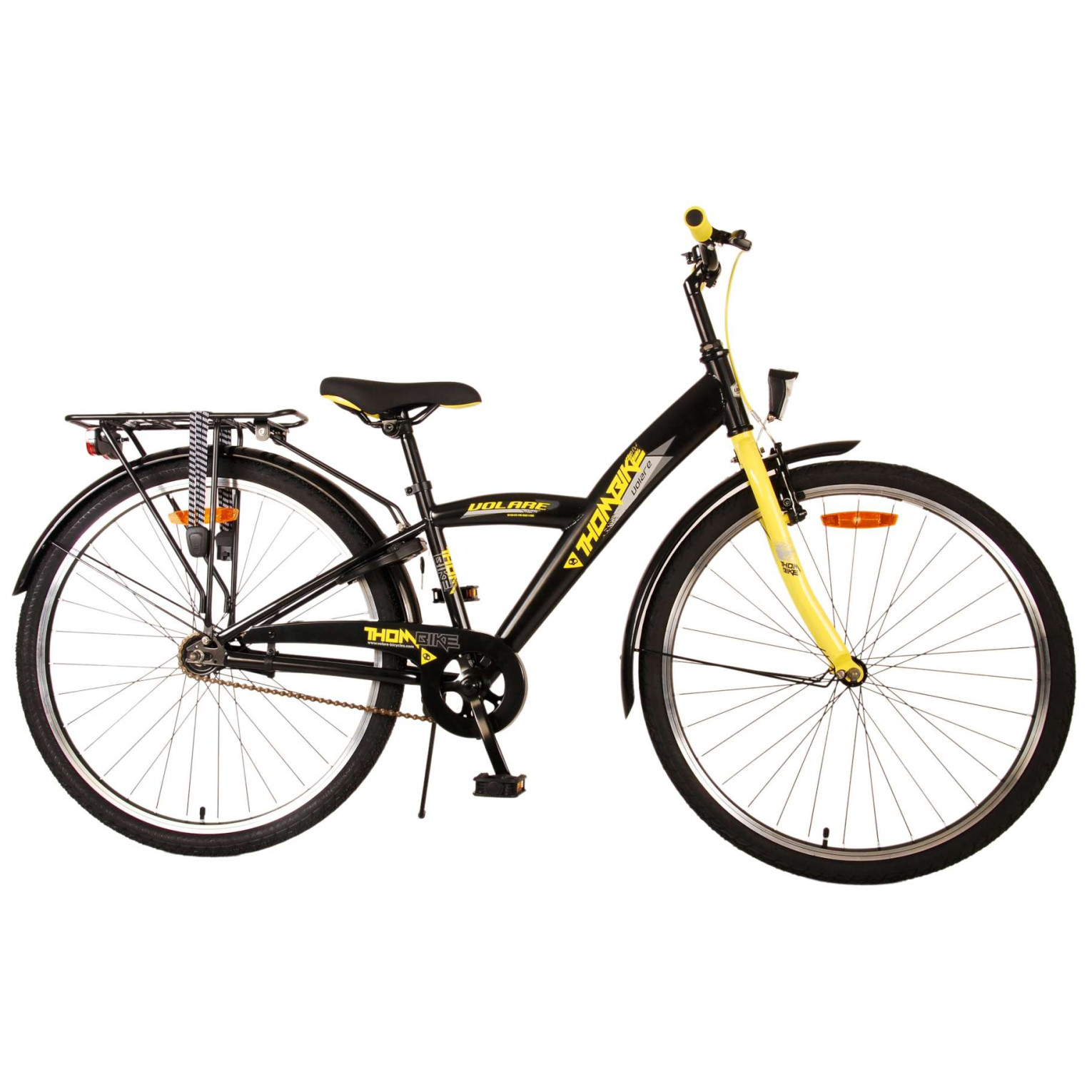 Vélo Volare Thombike - 26 pouces - Noir Jaune