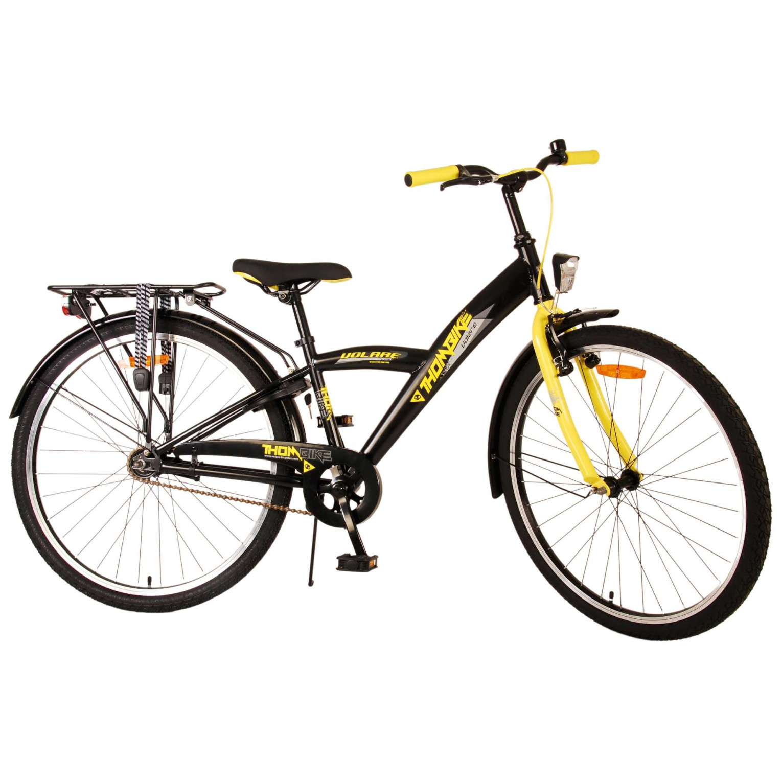 Volare Thombike Fiets - 26 inch - Zwart Geel