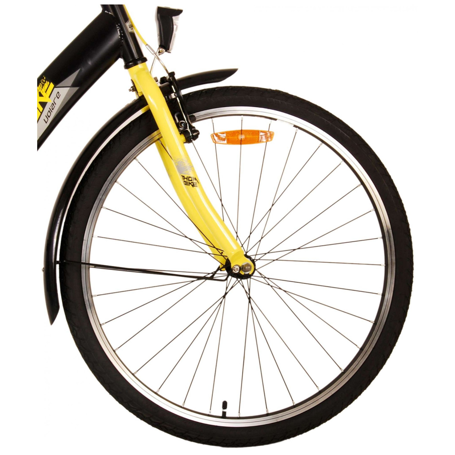 Volare Thombike Fiets - 26 inch - Zwart Geel