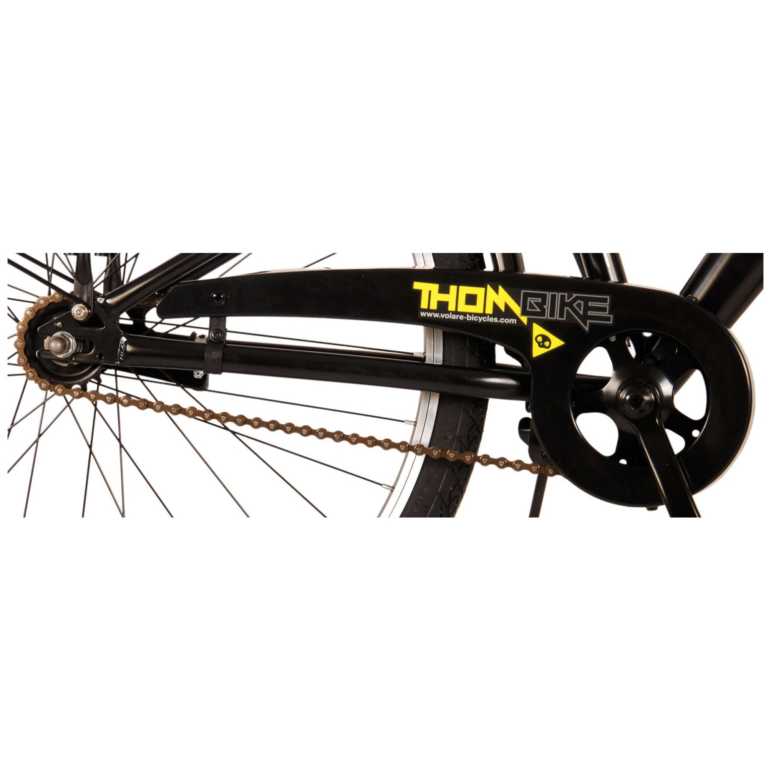 Volare Thombike Fiets - 26 inch - Zwart Geel