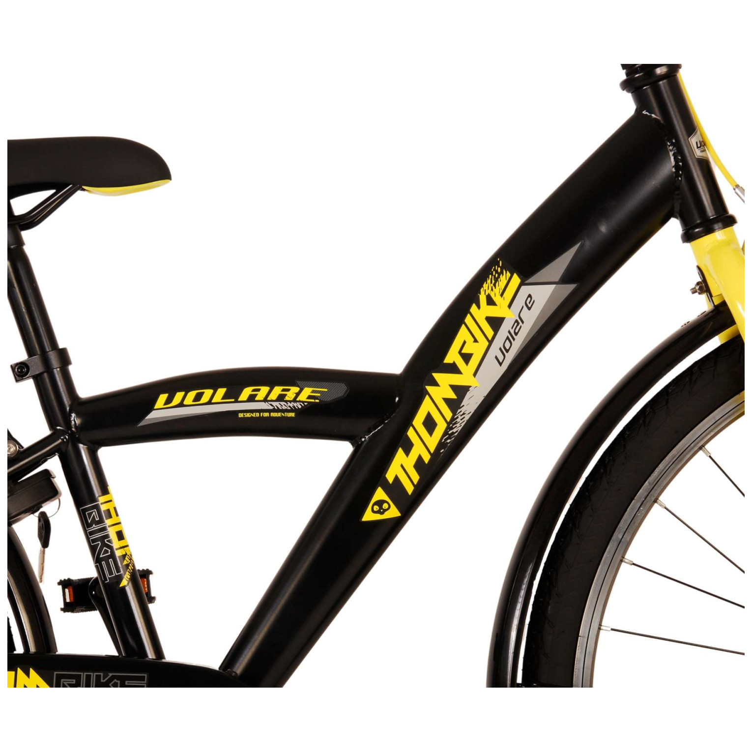 Volare Thombike Fiets - 26 inch - Zwart Geel