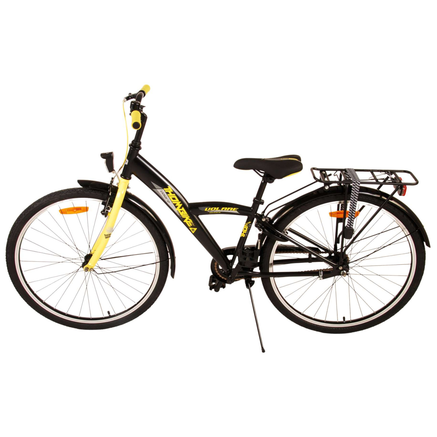 Vélo Volare Thombike - 26 pouces - Noir Jaune