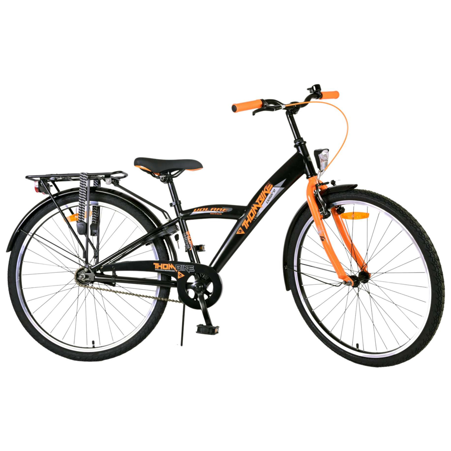 Volare Thombike Fiets - 26 inch - Zwart Oranje