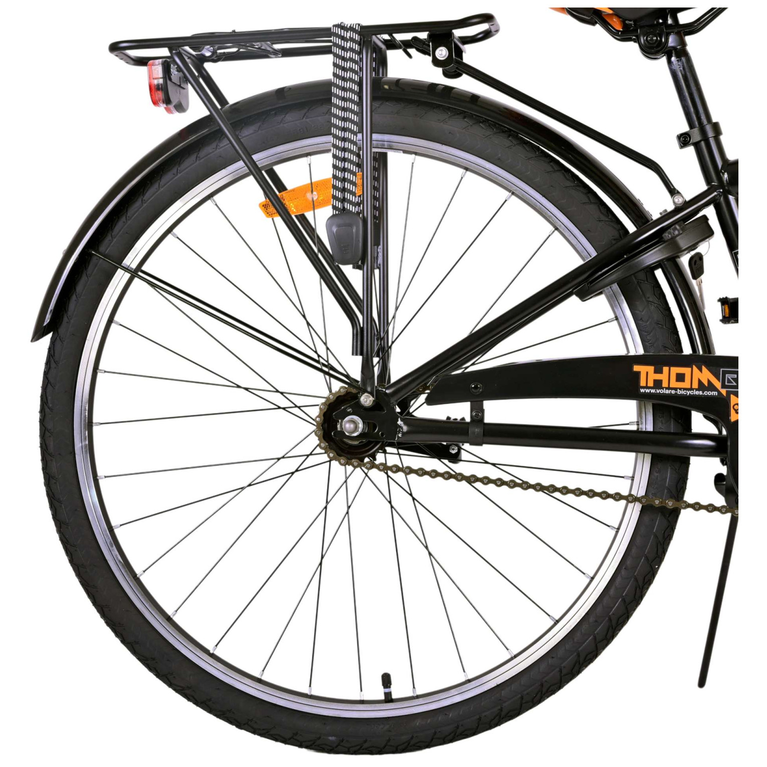 Volare Thombike Fiets - 26 inch - Zwart Oranje