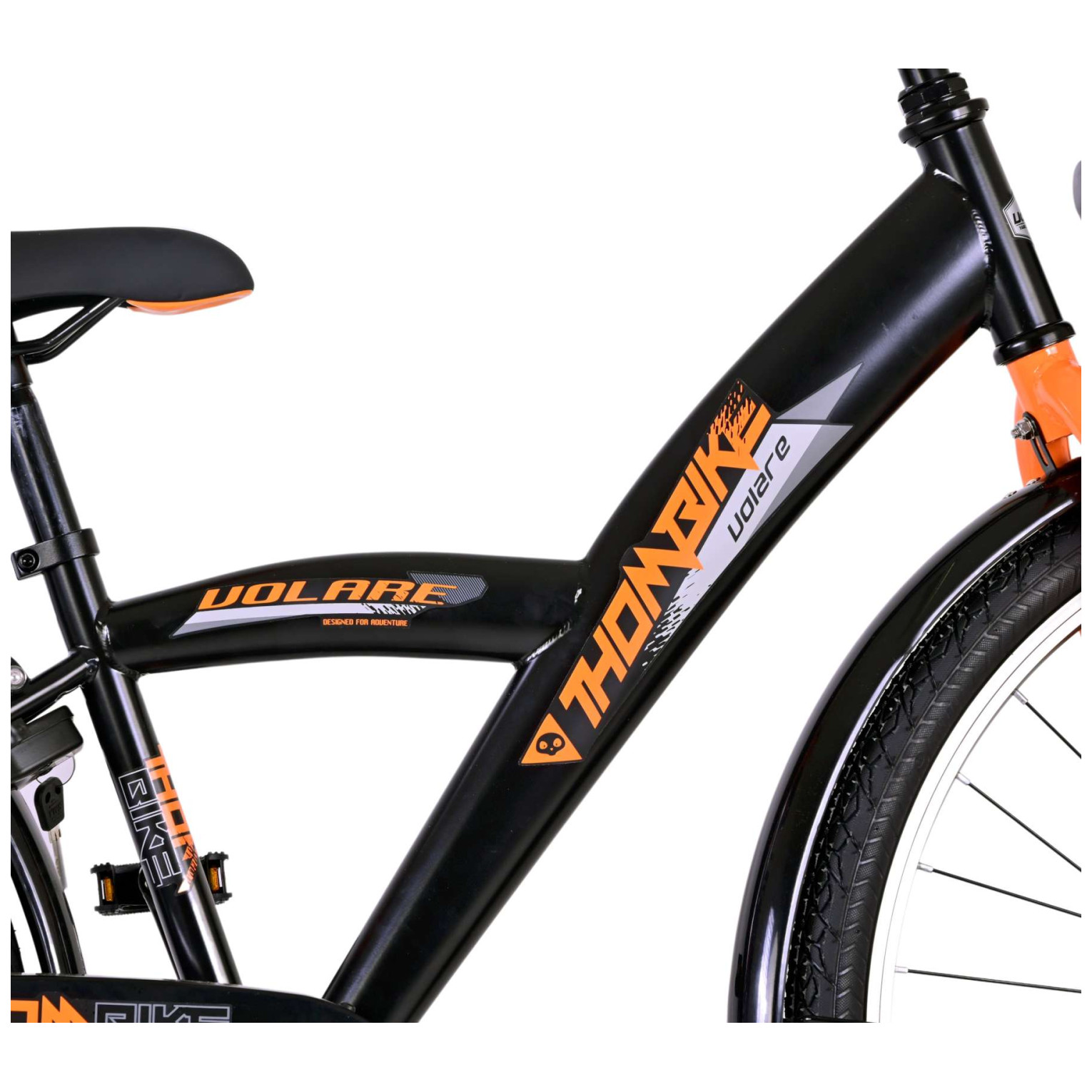 Volare Thombike Fiets - 26 inch - Zwart Oranje