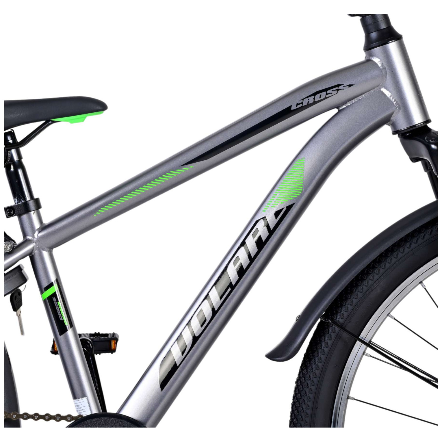 Volare Cross Fiets - 24 inch - donker Grijs