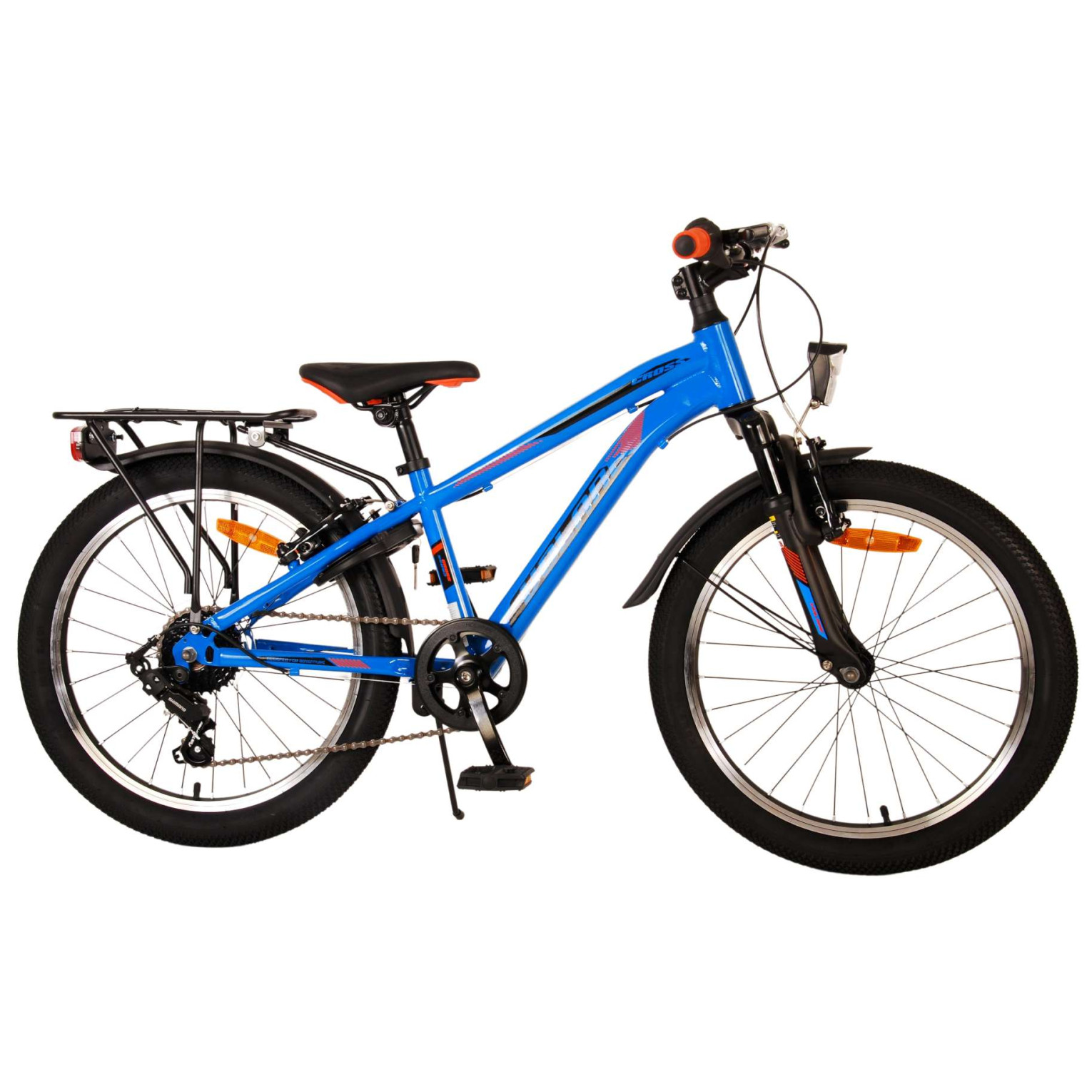 Volare Cross Fiets - 20 inch - Blauw - 6 versnellingen