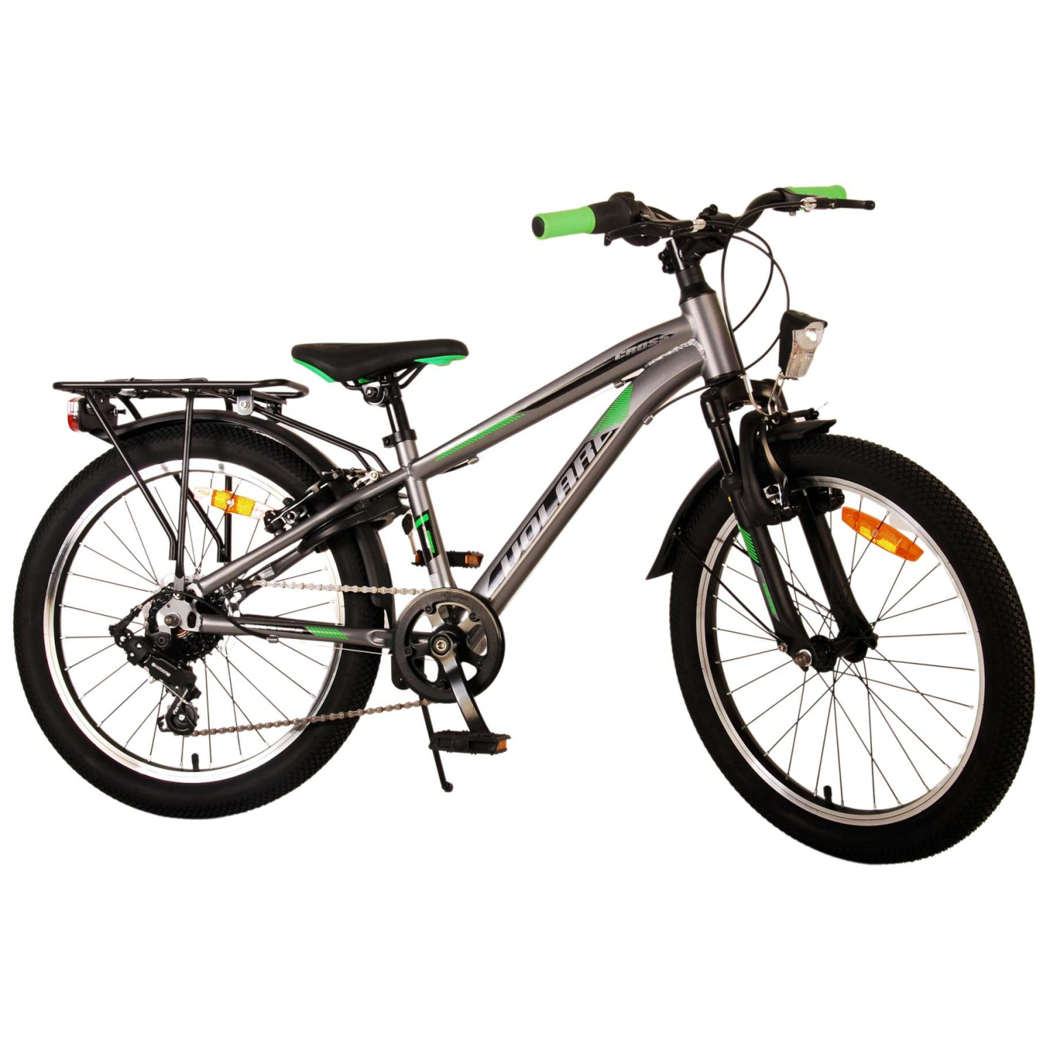 Volare Cross Fiets - 20 inch - Grijs - 6 versnellingen