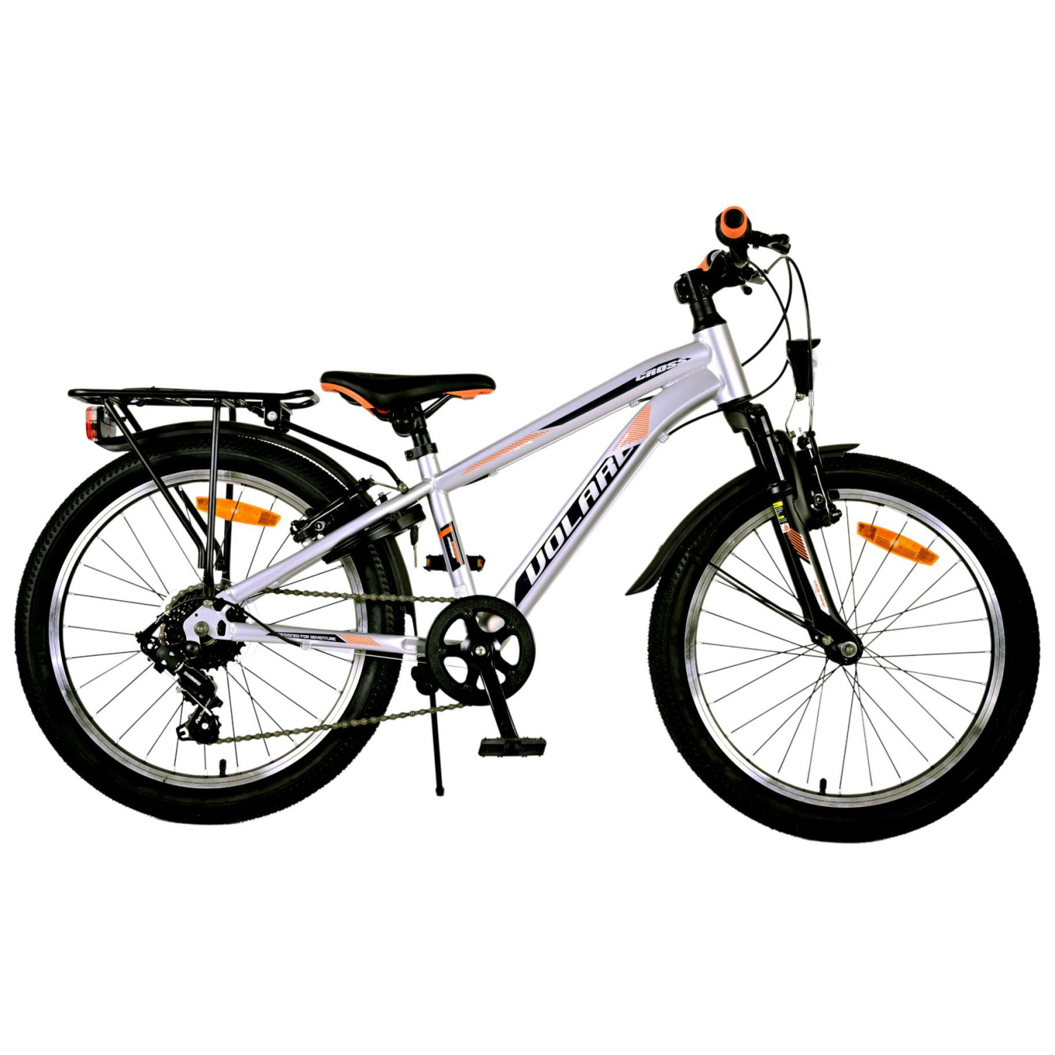 Volare Cross Fiets - 20 inch - Zilver - 6 versnellingen