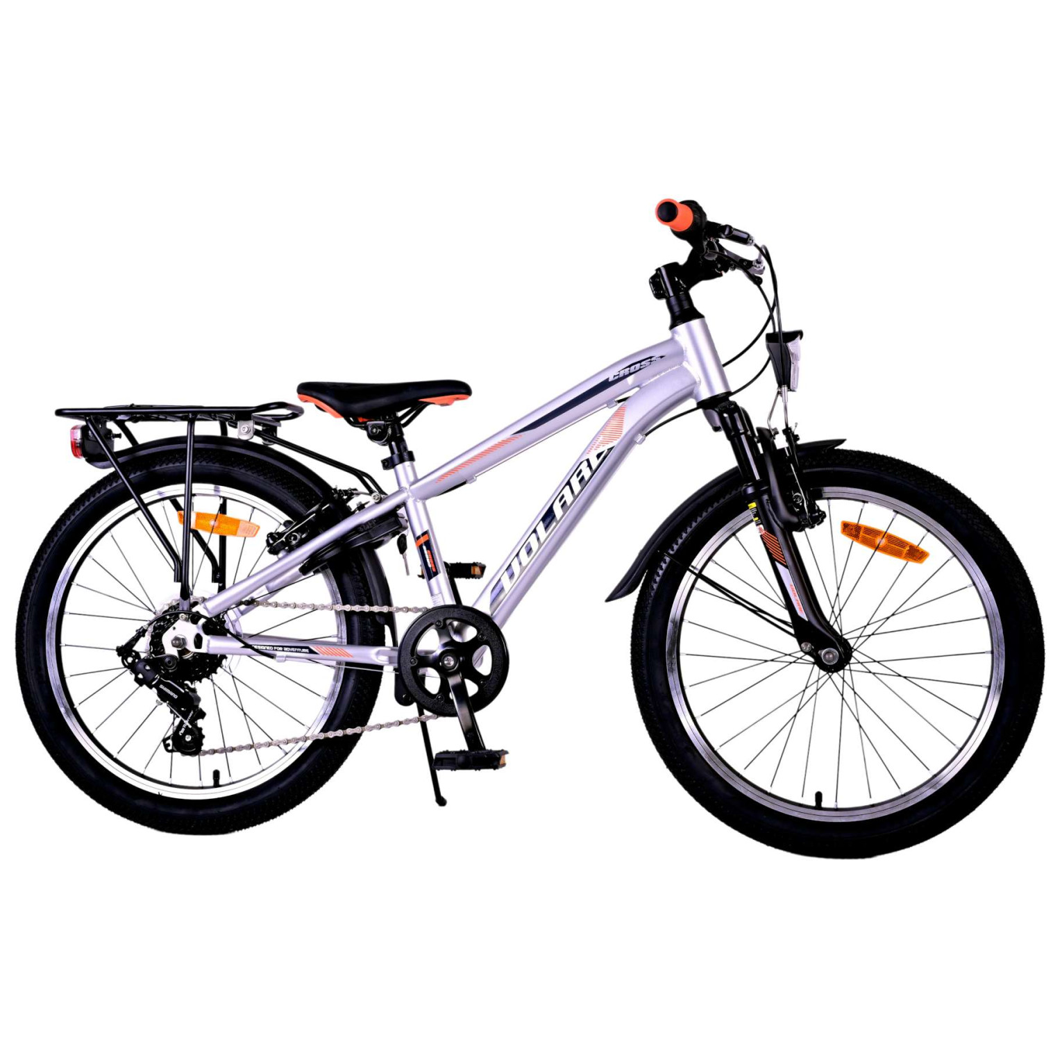 Volare Cross Fiets - 20 inch - Zilver - 6 versnellingen