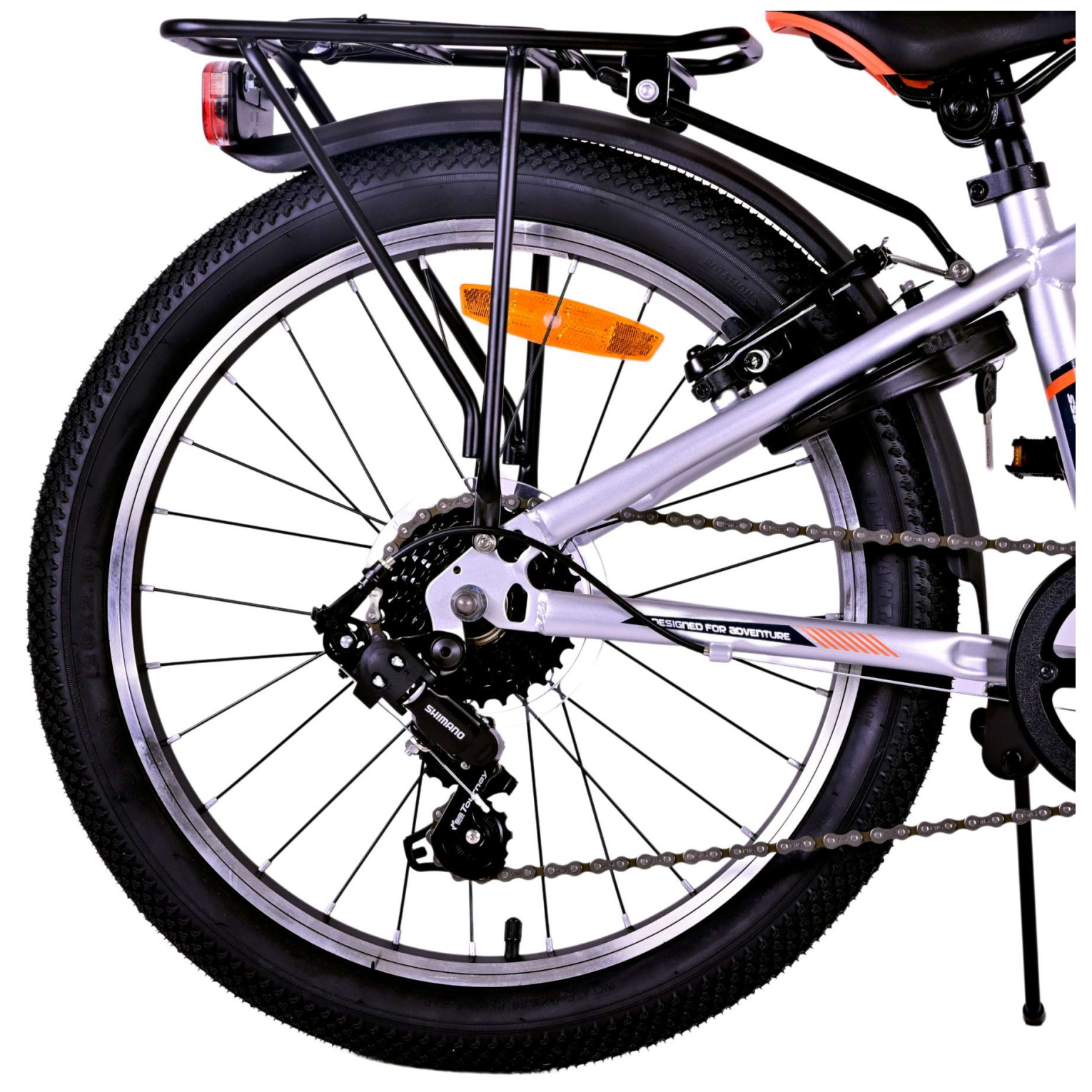 Volare Cross Fiets - 20 inch - Zilver - 6 versnellingen