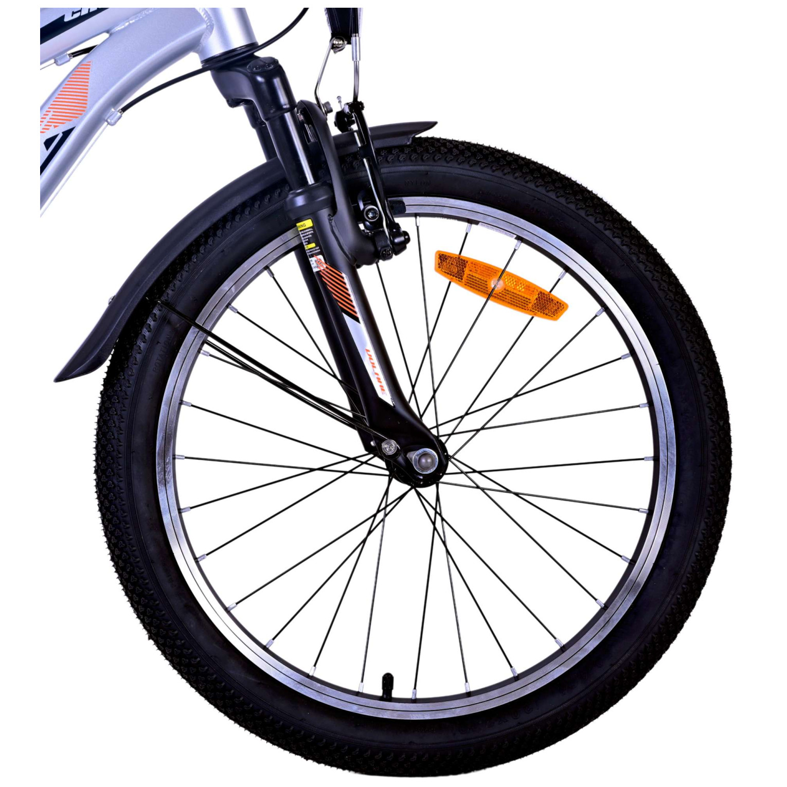 Volare Cross Fiets - 20 inch - Zilver - 6 versnellingen