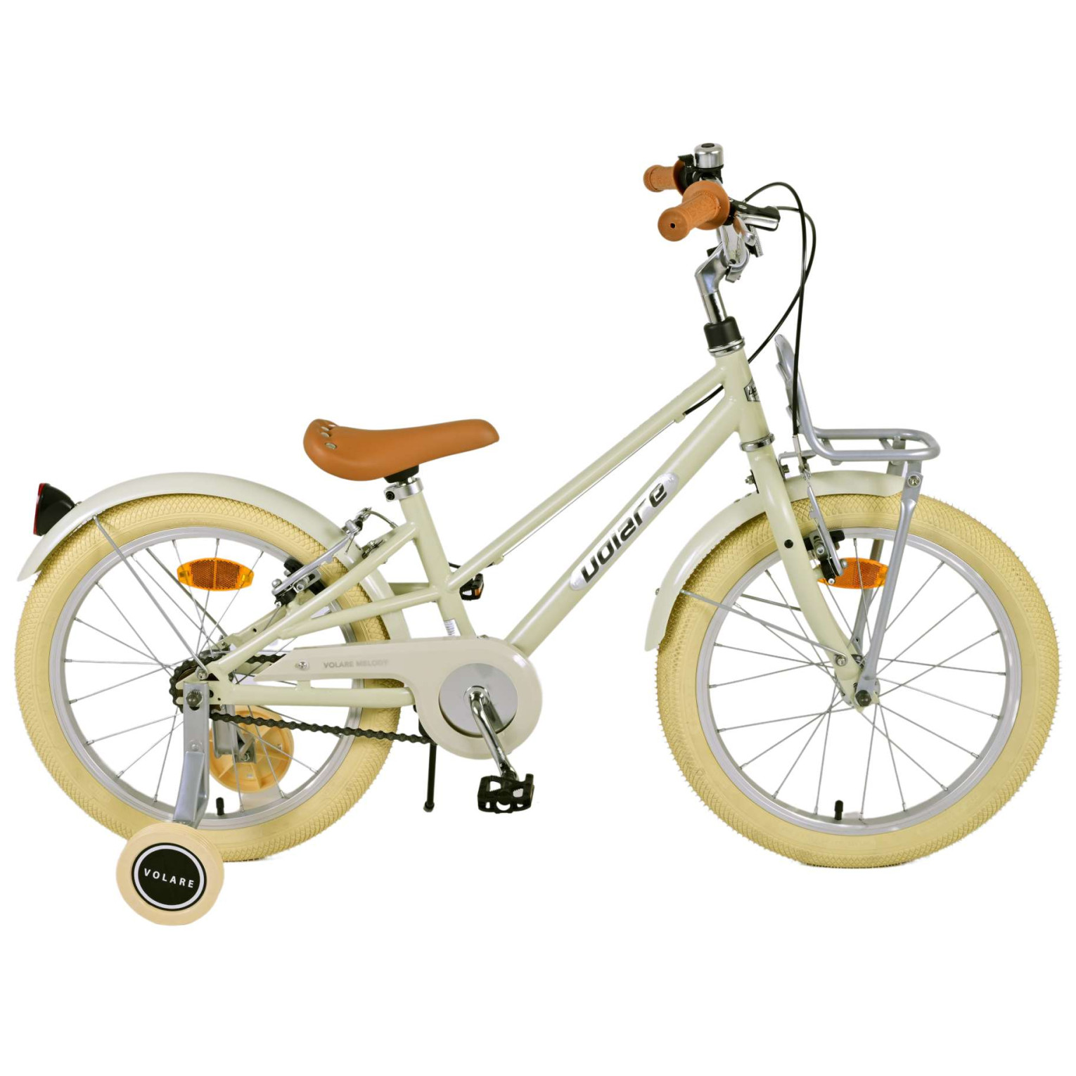 Volare Melody Fiets - 18 inch - Zand - Twee handremmen