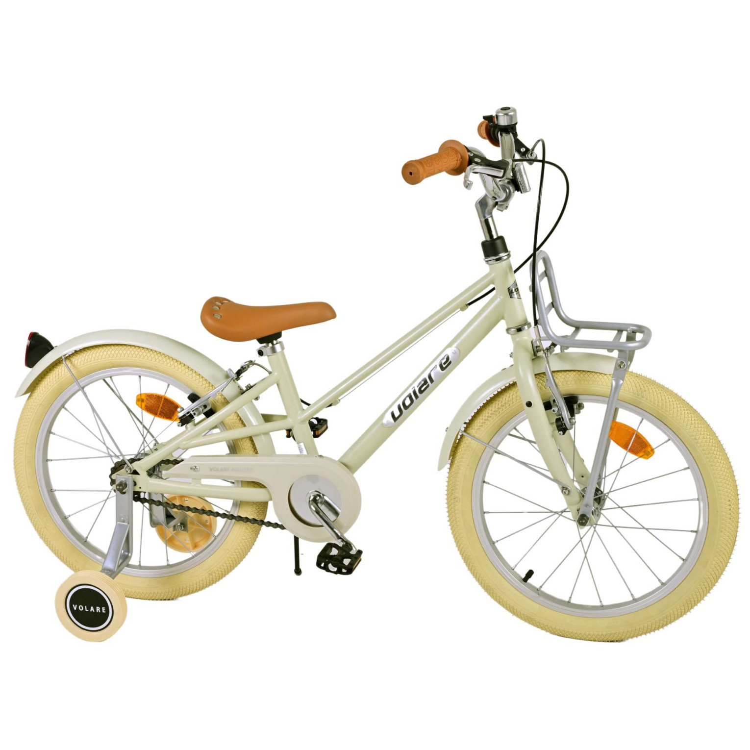 Volare Melody Fiets - 18 inch - Zand - Twee handremmen