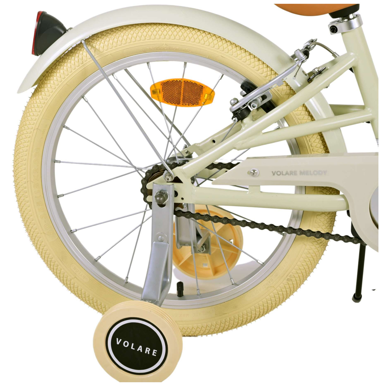 Volare Melody Fiets - 18 inch - Zand - Twee handremmen