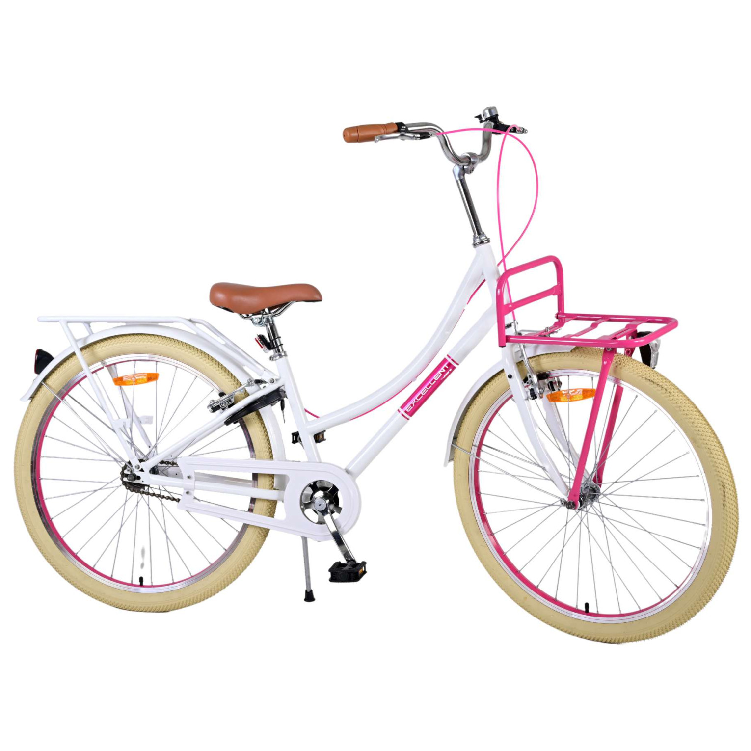 Volare Excellent Fiets - 26 inch - Wit - Twee handremmen