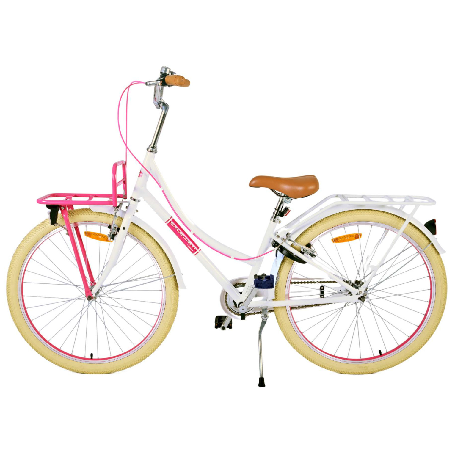 Volare Excellent Fiets - 26 inch - Wit - Twee handremmen