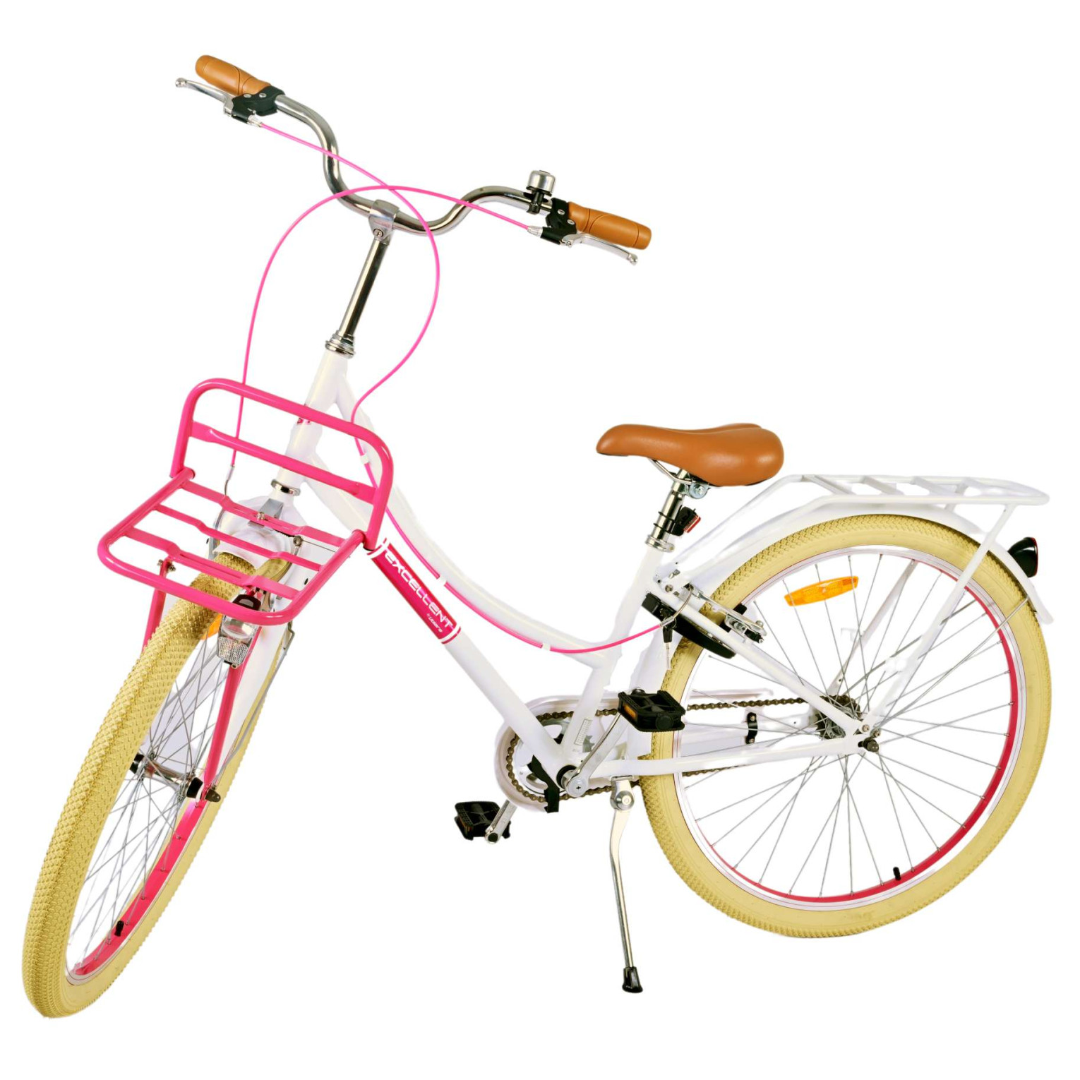 Volare Excellent Fiets - 26 inch - Wit - Twee handremmen