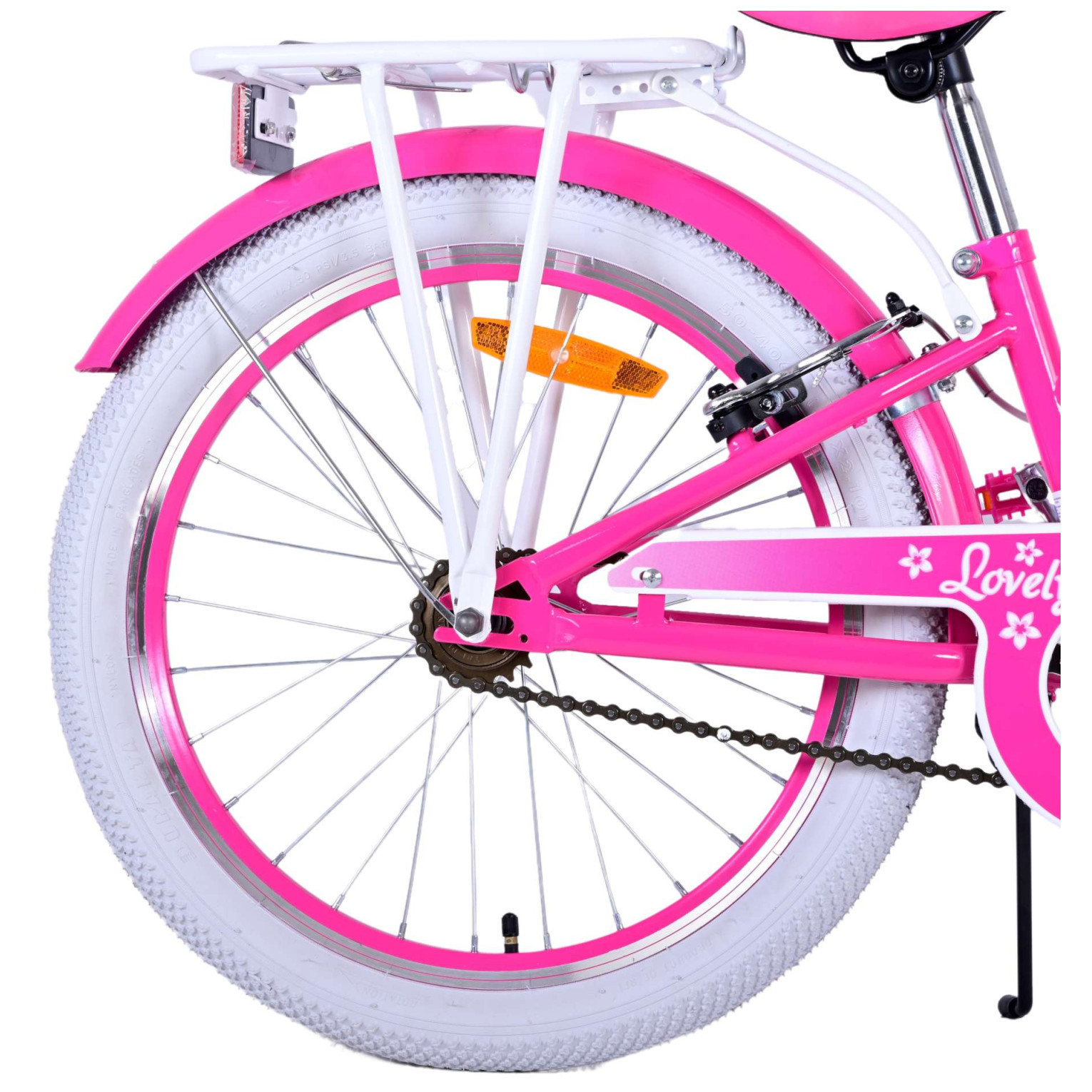 Volare Lovely Fiets - 20 inch - Roze - Twee handremmen