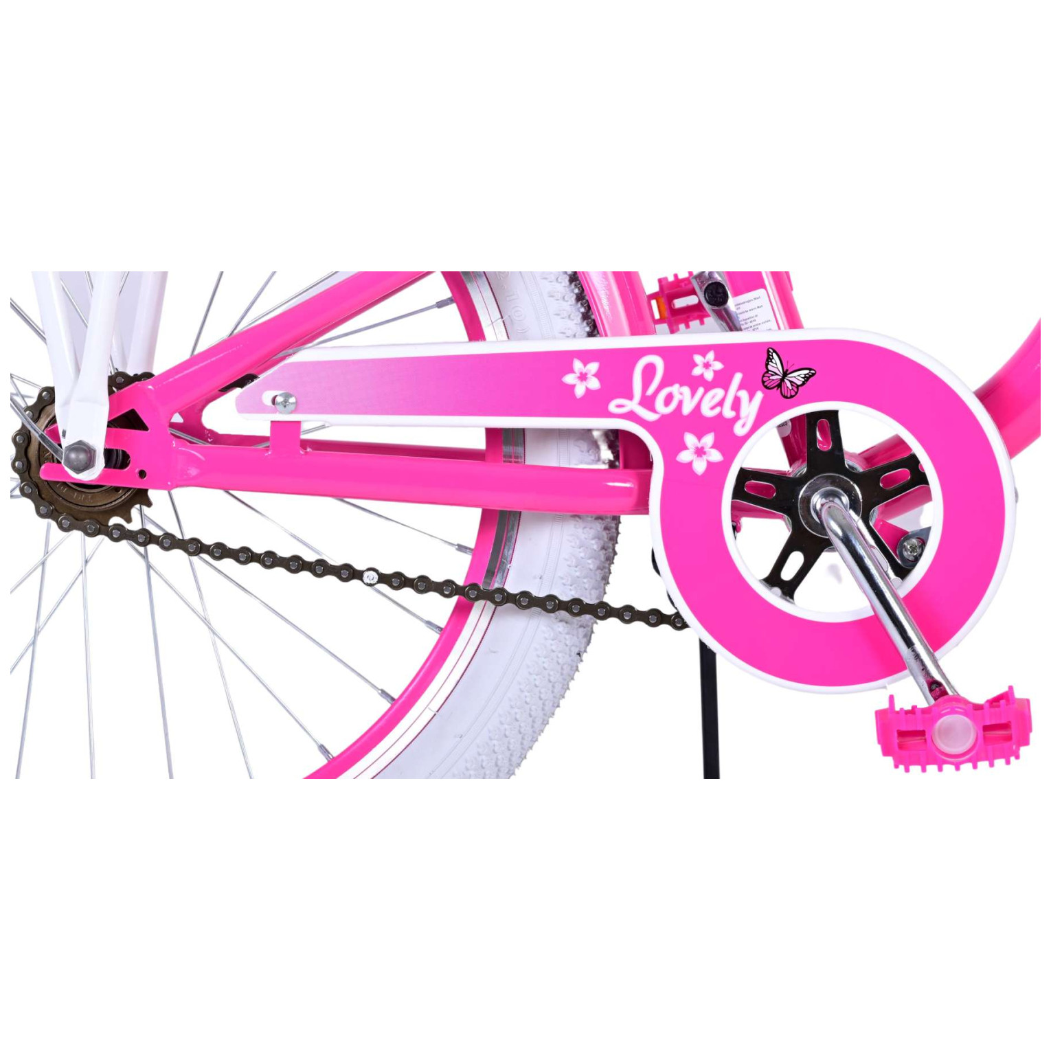 Volare Lovely Fiets - 20 inch - Roze - Twee handremmen