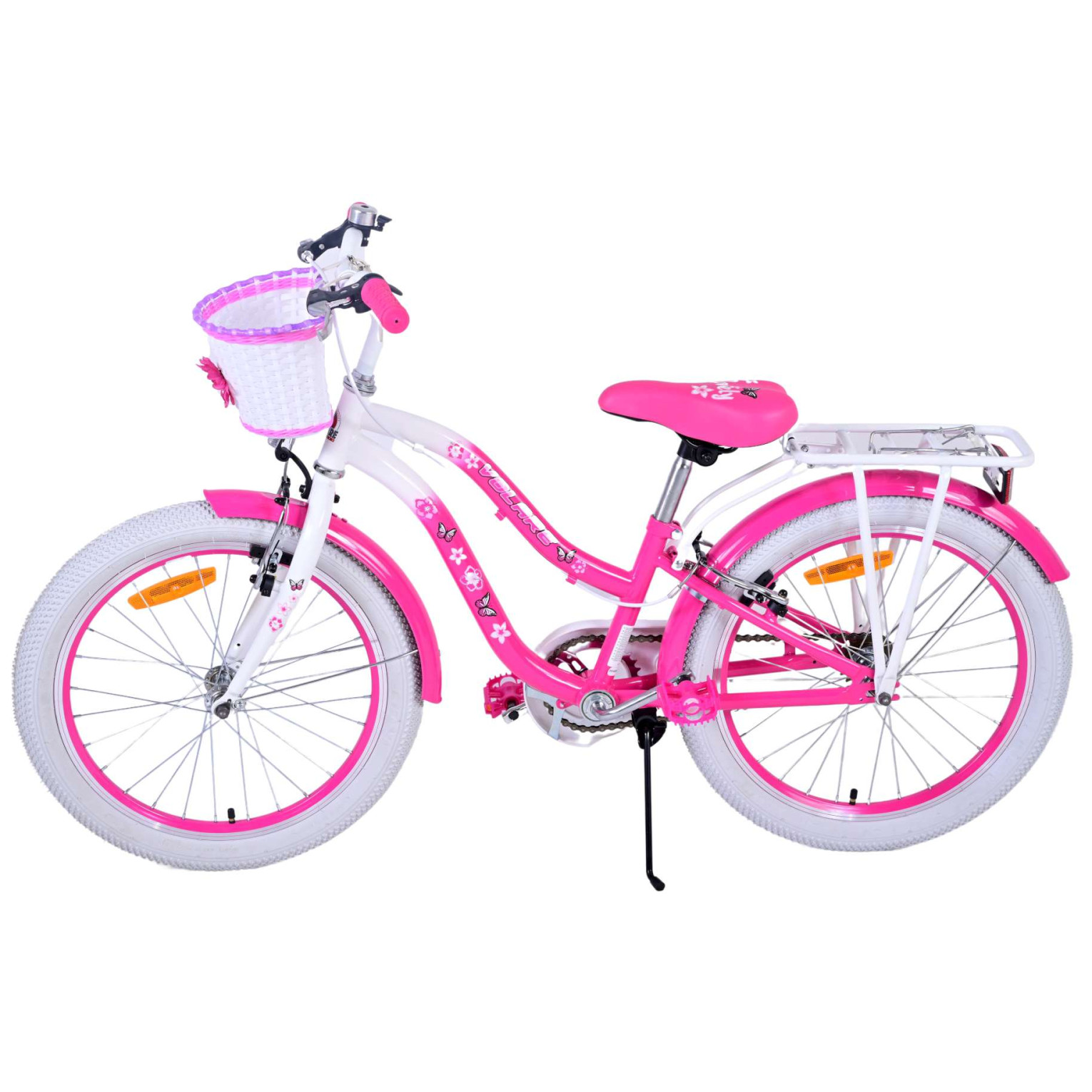 Volare Lovely Fiets - 20 inch - Roze - Twee handremmen