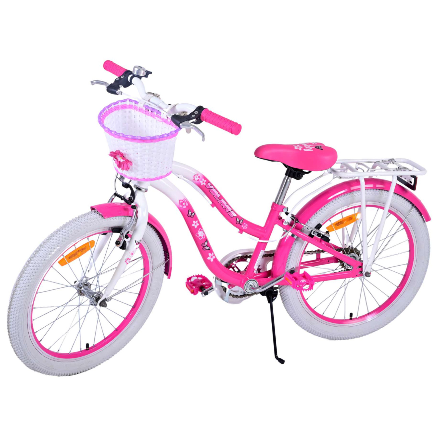 Volare Lovely Fiets - 20 inch - Roze - Twee handremmen