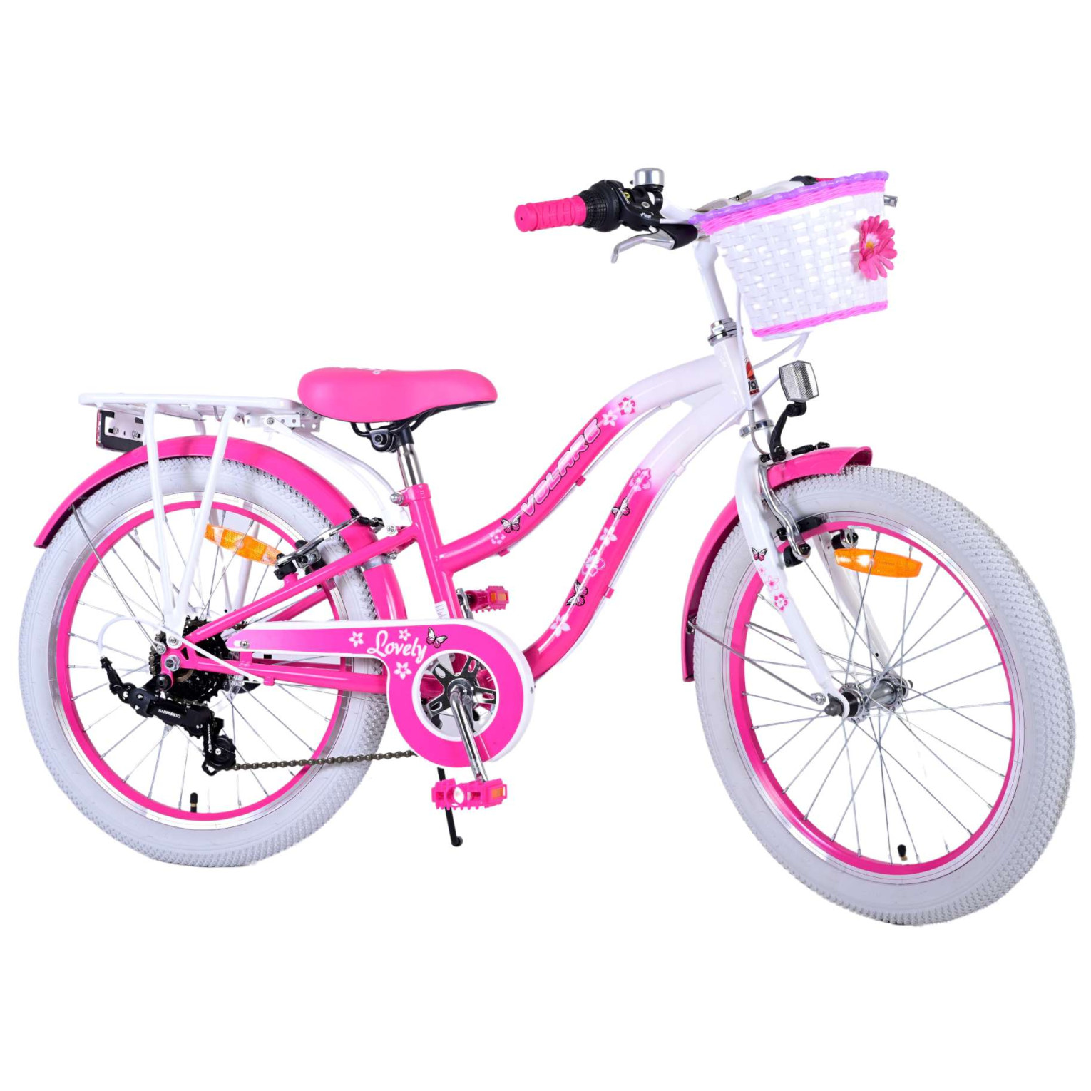 Volare Lovely Fiets - 20 inch - Roze - 7 versnellingen