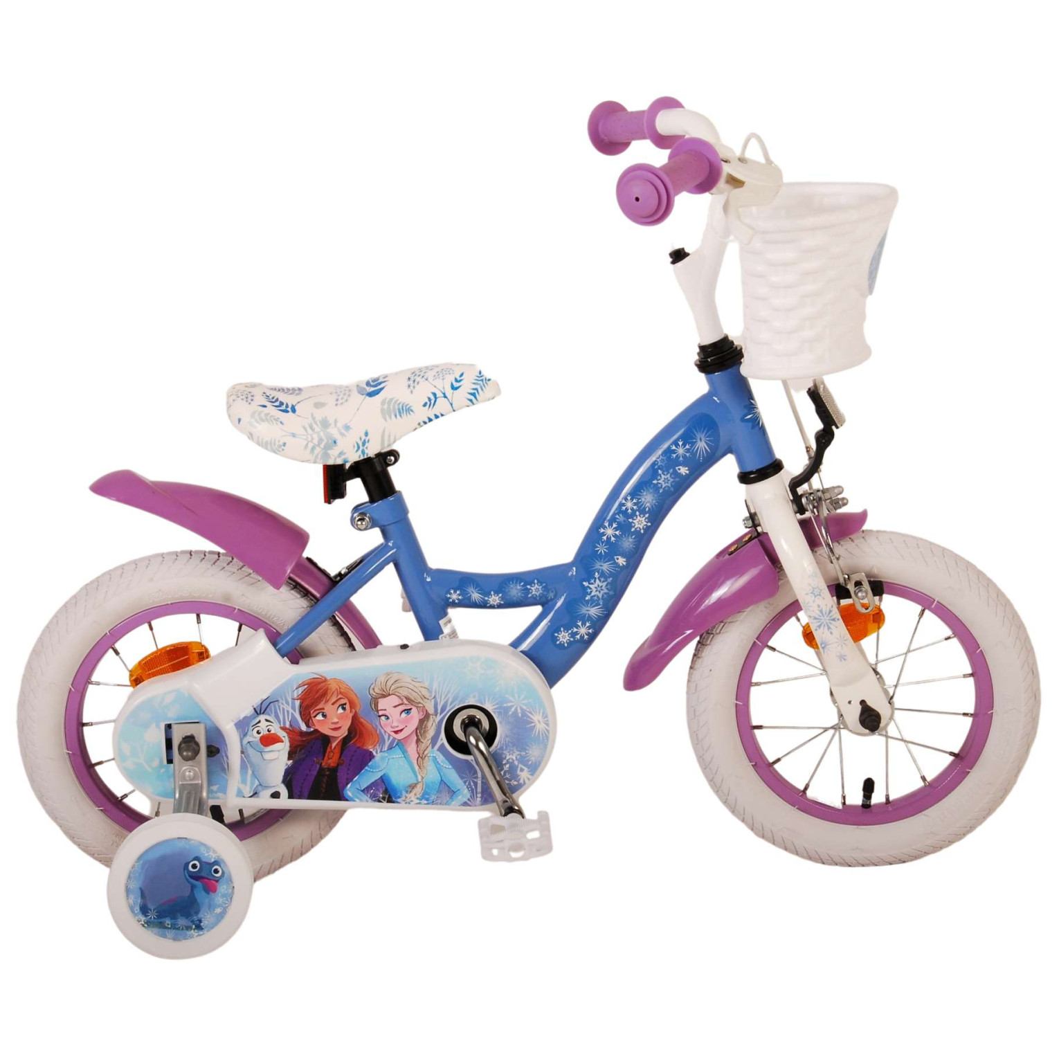 Disney Frozen 2 Fiets - 12 inch - Blauw/Paars