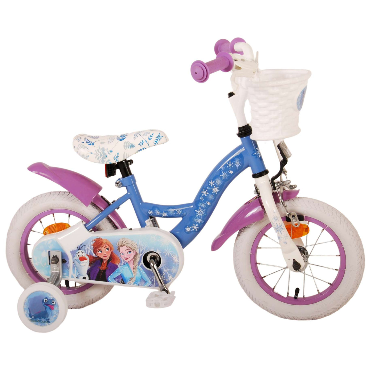 Disney Frozen 2 Fiets - 12 inch - Blauw/Paars