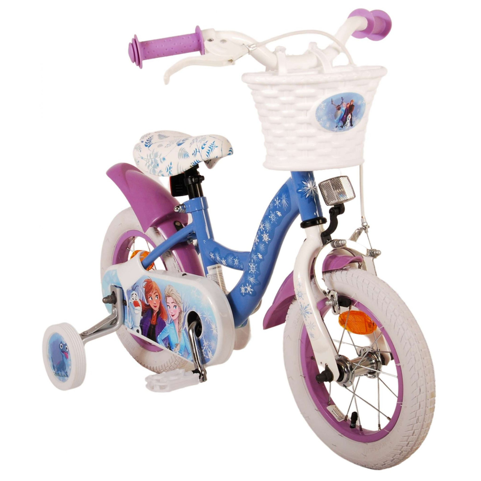 Vélo Disney La Reine des Neiges 2 - 12 pouces - Bleu/Violet