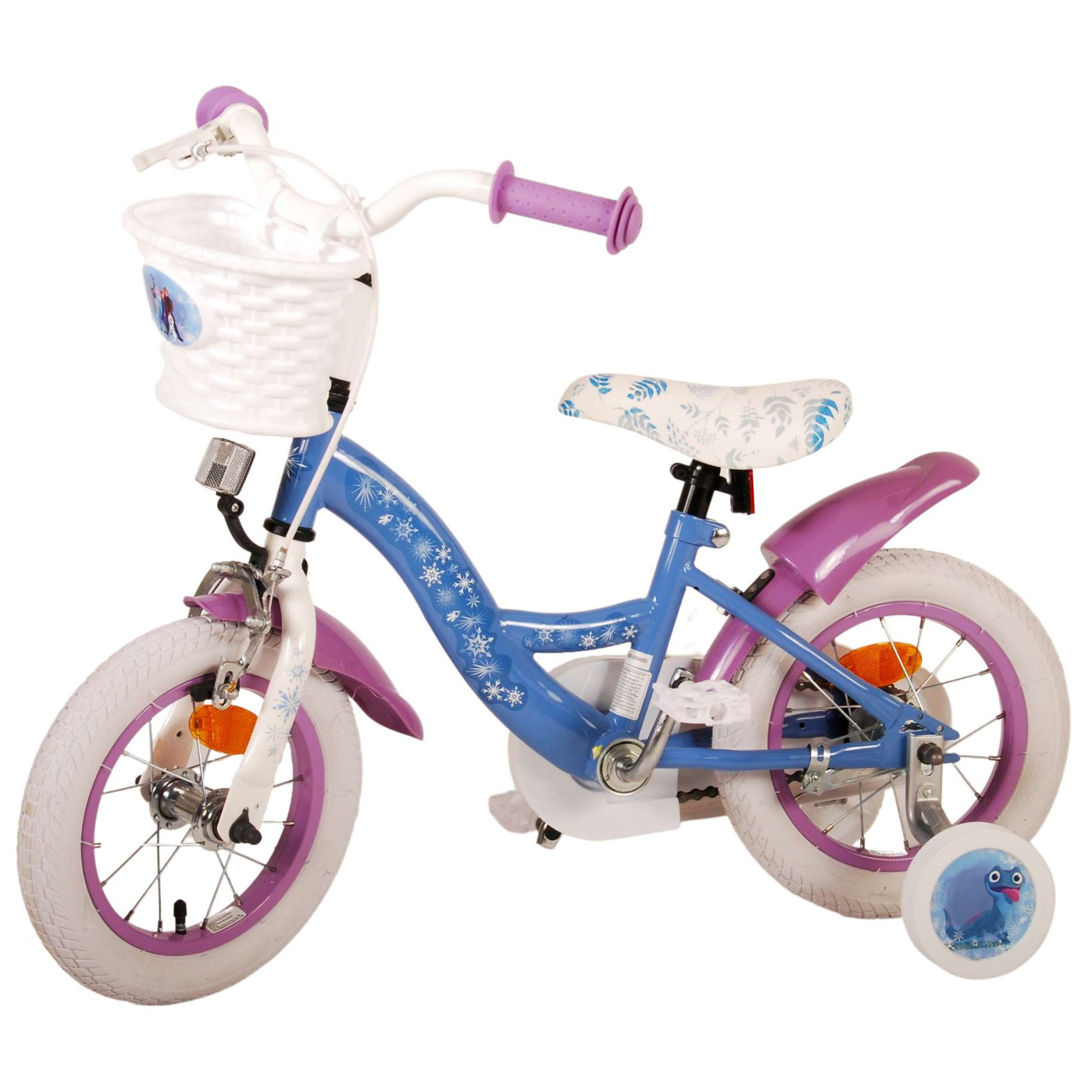 Disney Frozen 2 Fiets - 12 inch - Blauw/Paars