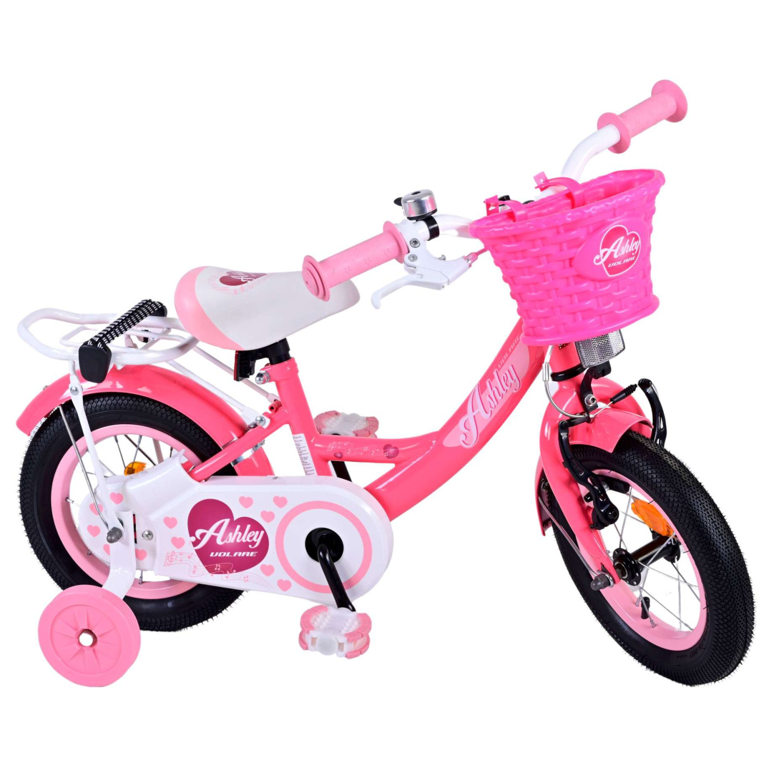 Volare Ashley Fiets - 12 inch - Rood/Roze