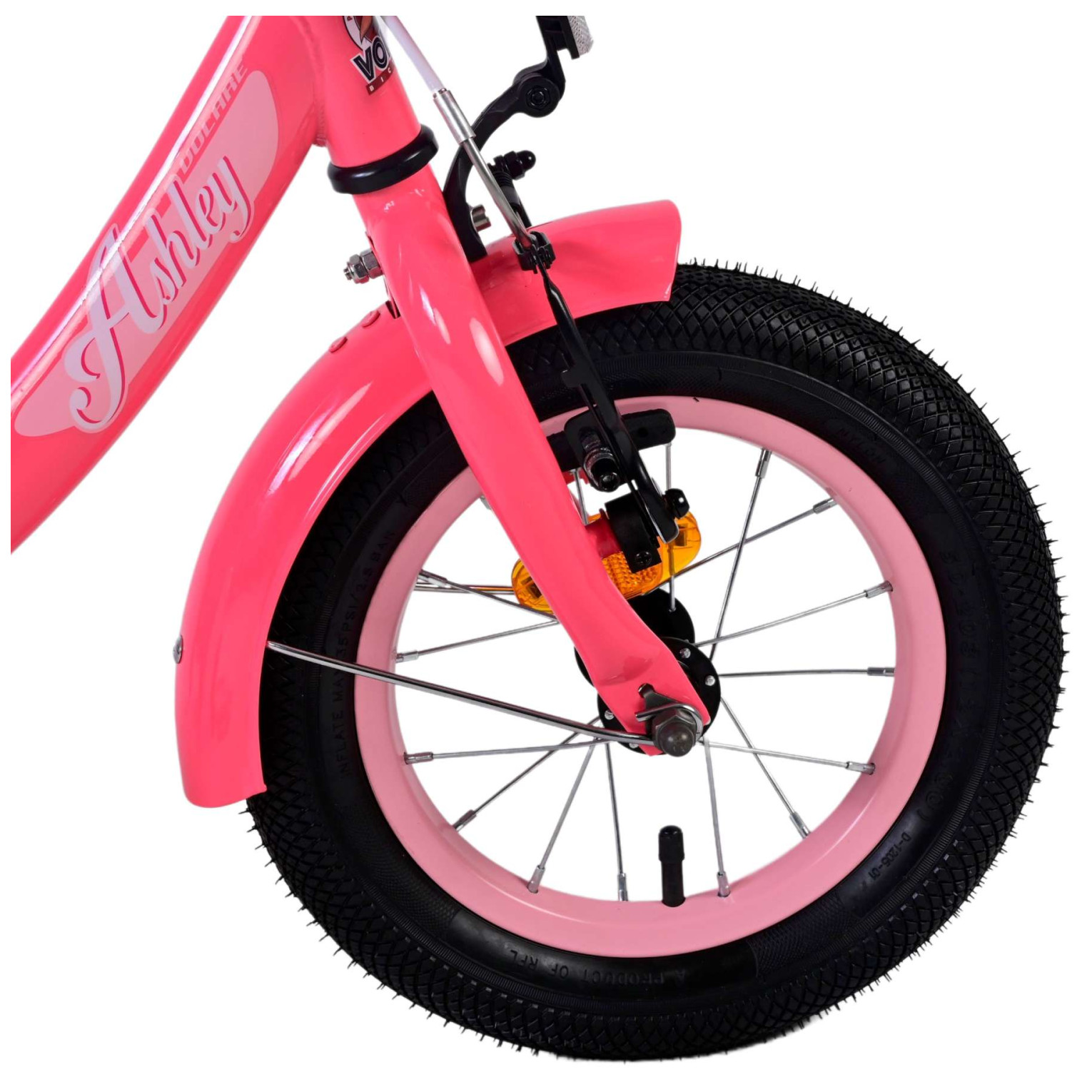 Volare Ashley Fiets - 12 inch - Rood/Roze