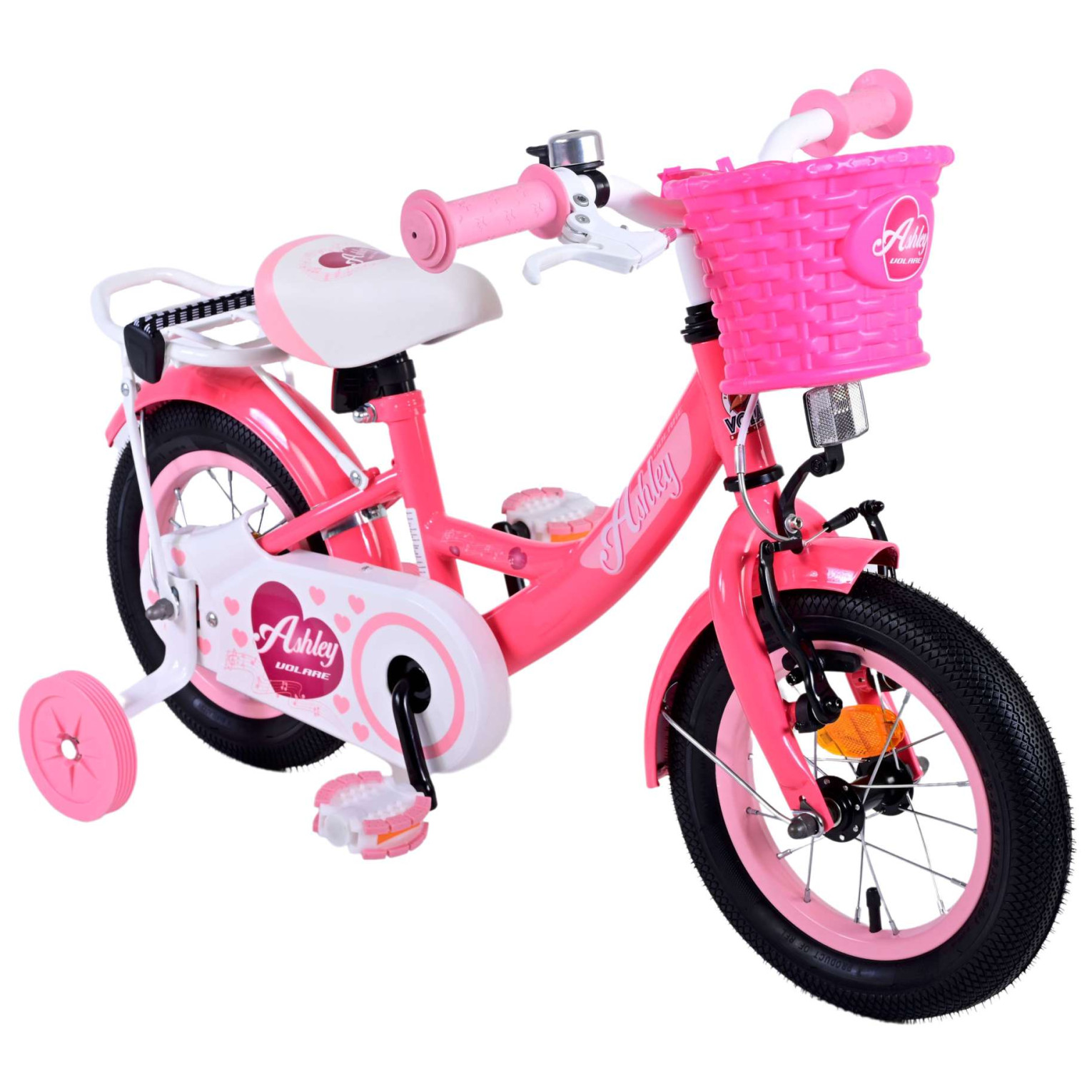 Volare Ashley Fiets - 12 inch - Rood/Roze