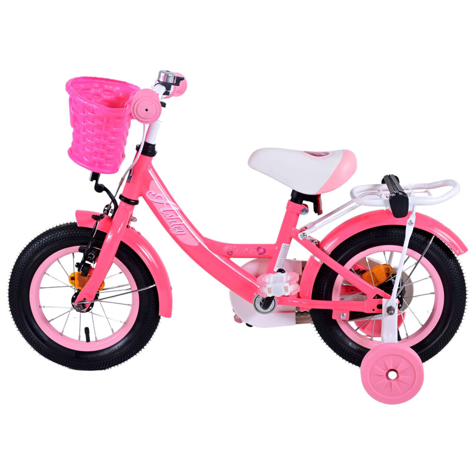 Volare Ashley Fiets - 12 inch - Rood/Roze