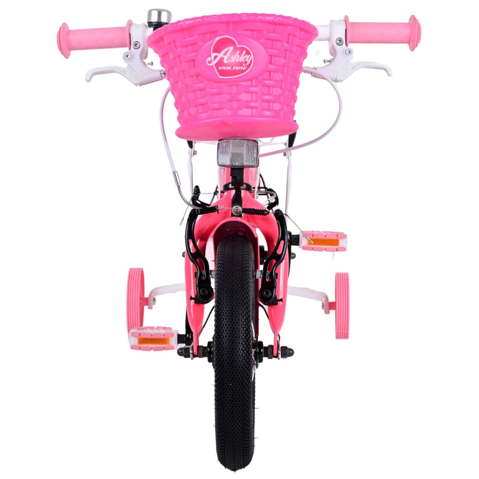 Volare Ashley Fiets - 12 inch - Roze/Rood - Twee handremmen