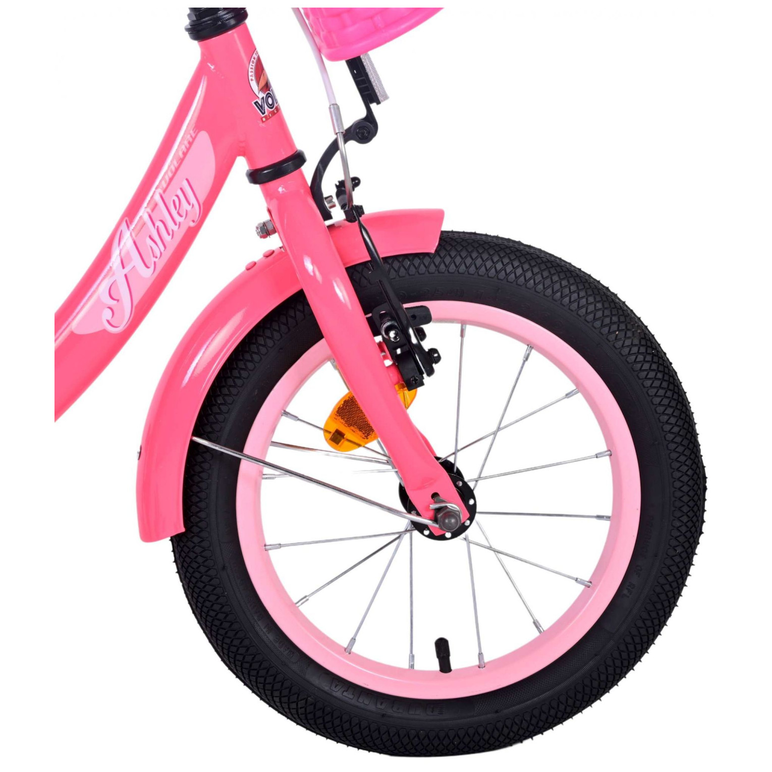 Volare Ashley Fiets - 14 inch - Roze/Rood