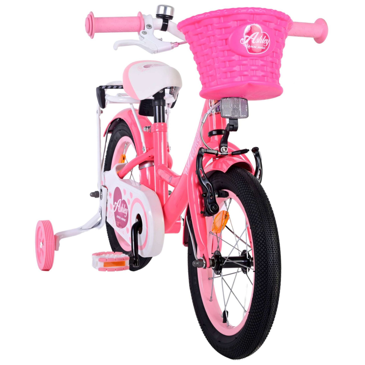 Volare Ashley Fiets - 14 inch - Roze/Rood