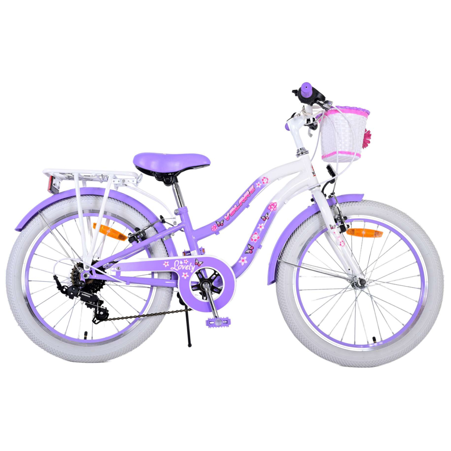 Volare Lovely Fiets - 20 inch - Paars - 7 versnellingen