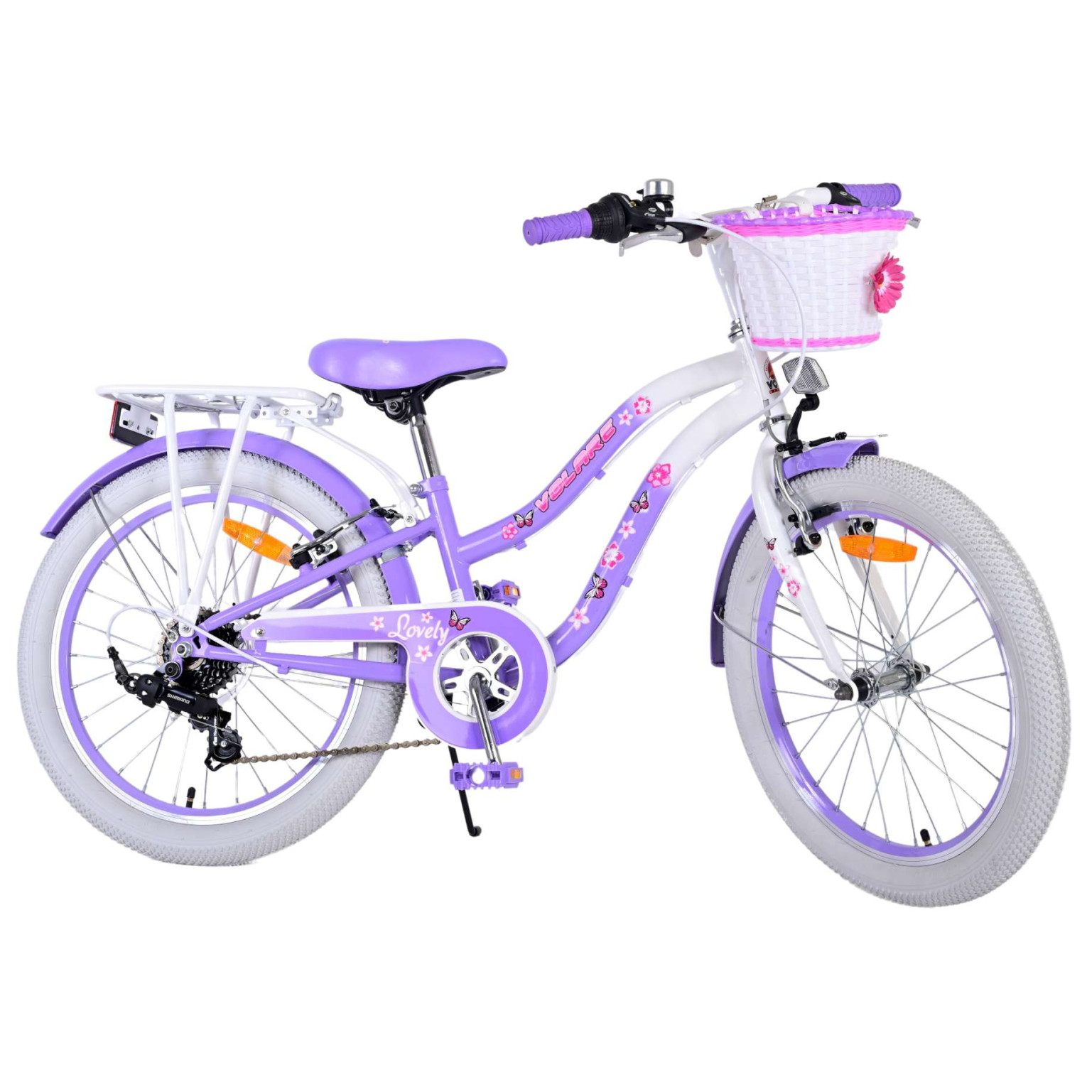 Volare Lovely Fiets - 20 inch - Paars - 7 versnellingen