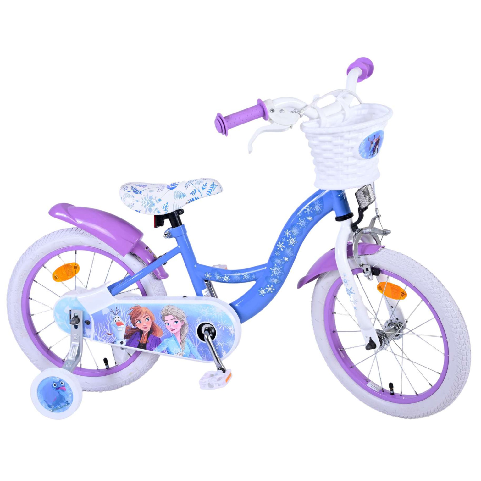 Vélo Disney La Reine des Neiges 2 - 16 pouces - Bleu/Violet