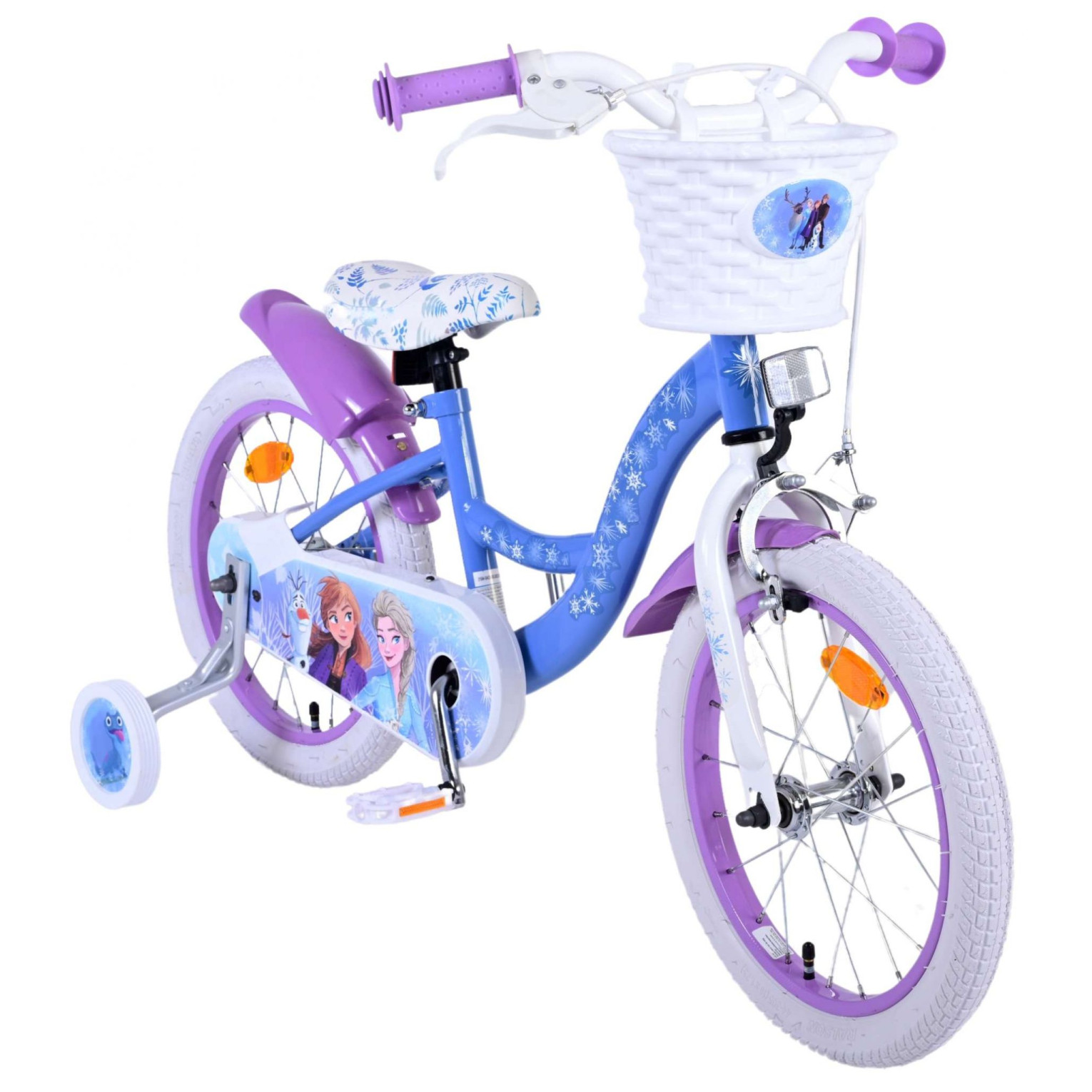 Vélo Disney La Reine des Neiges 2 - 16 pouces - Bleu/Violet