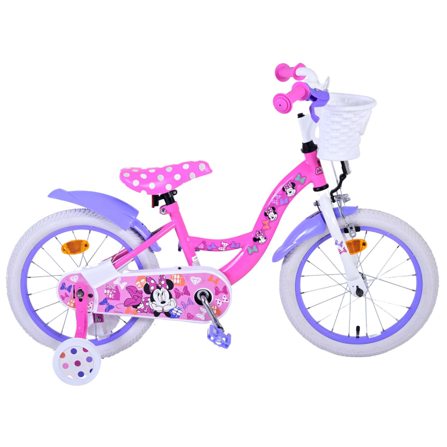 Disney Minnie Cutest Ever! Fiets - 16 inch - Roze