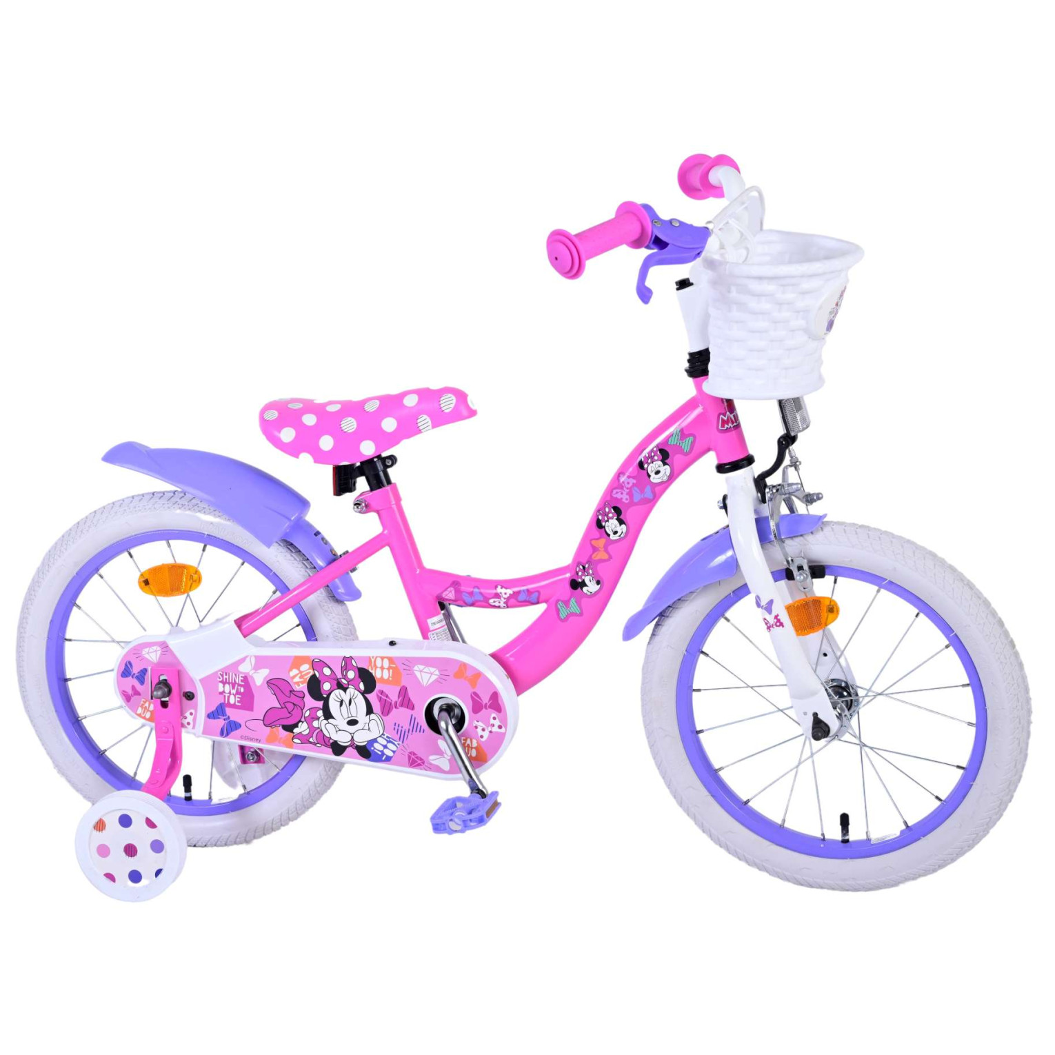 Disney Minnie Cutest Ever! Fiets - 16 inch - Roze