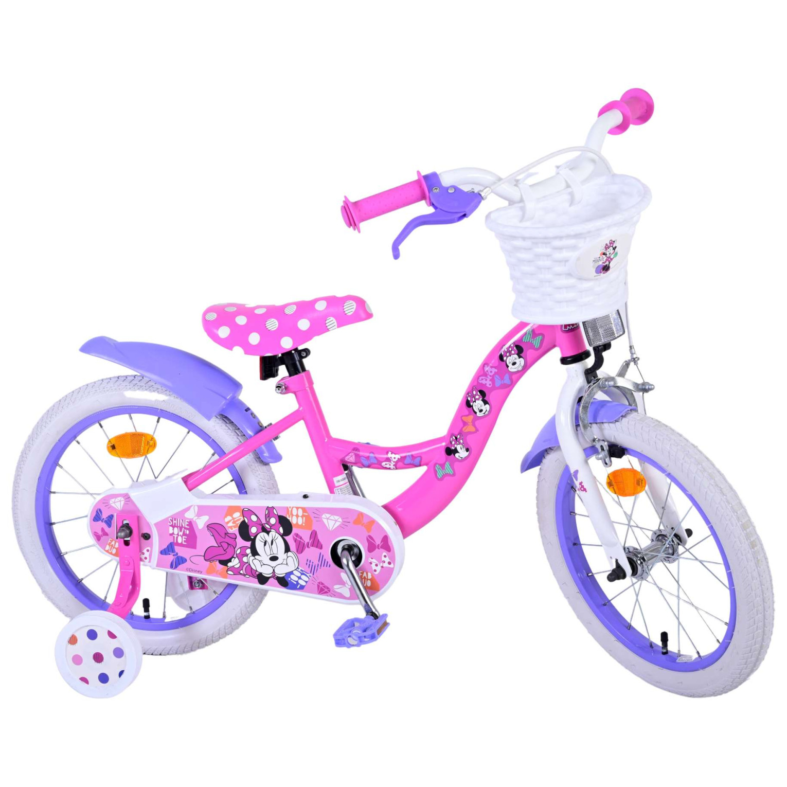 Disney Minnie Cutest Ever! Fiets - 16 inch - Roze