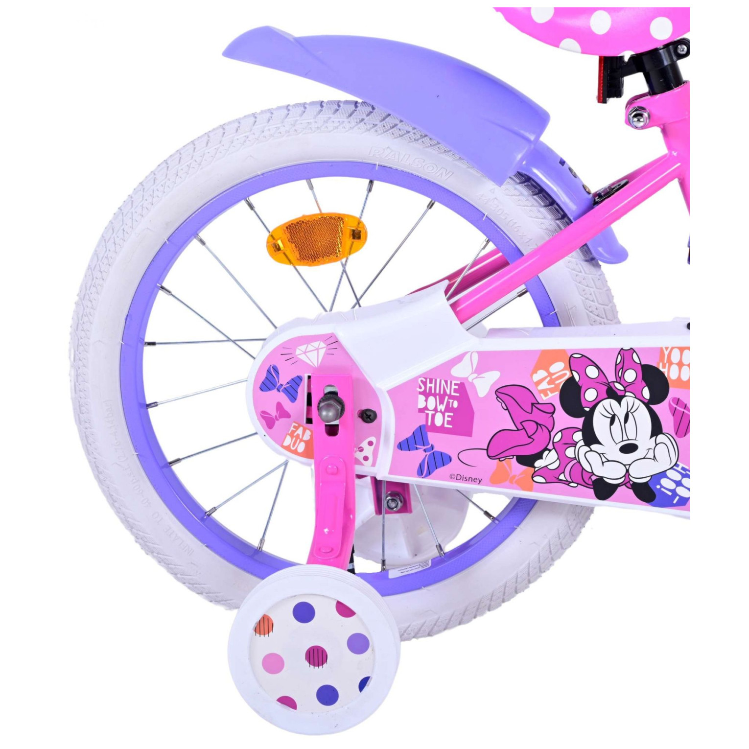 Disney Minnie Cutest Ever! Fiets - 16 inch - Roze