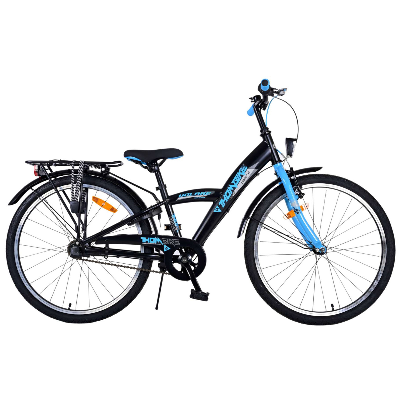 Volare Thombike Fiets - 24 inch - Zwart Blauw -